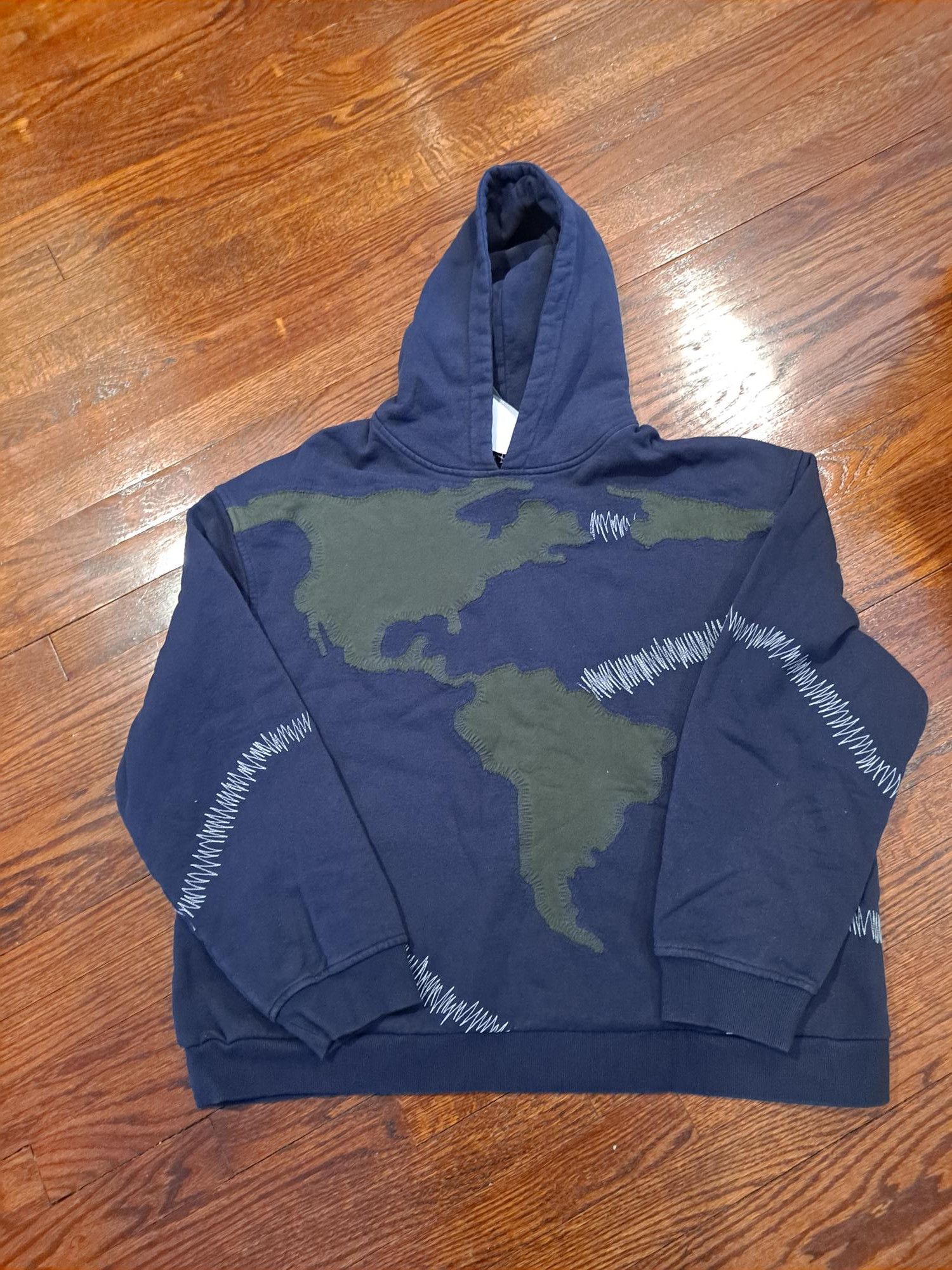 Who Decides War Pangia Hoodie Navy Size M