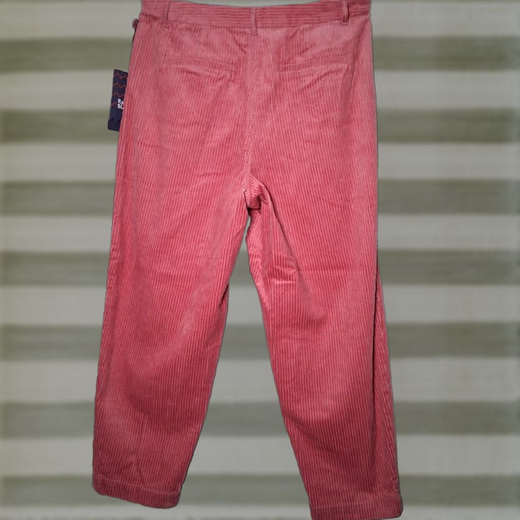 Rowing Blazers Rowing Blazers Corduroy Pants Women 14 Pink Rose Wide Wale NEW Size 36" / US 14 / IT 50 - 1 Thumbnail