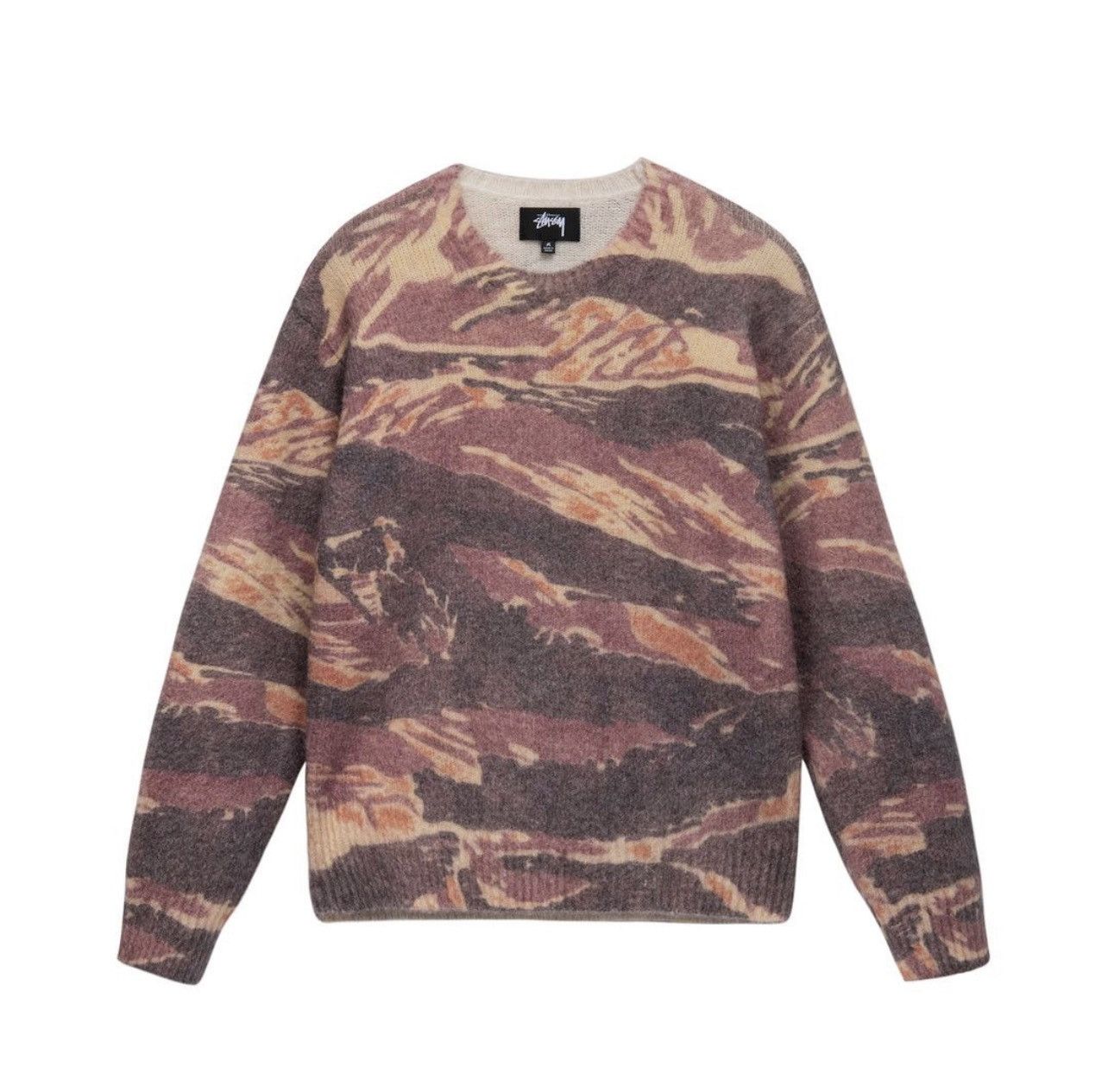 Stussy Stussy x Lucien Smith Tigris Print Mohair Knit Sweater Large Size US L / EU 52-54 / 3 - 8 Thumbnail