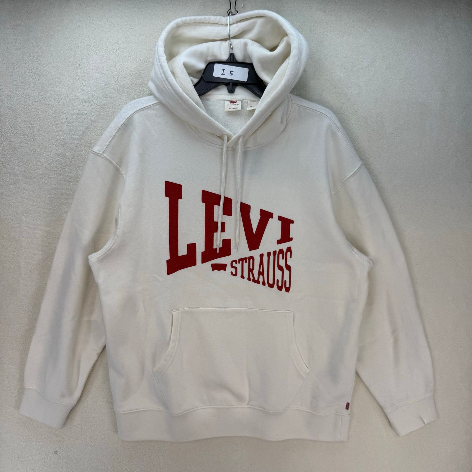 Levi's LEVI'S MEN'S XXL WHITE FLEECE HOODIE SIMPLICITY STYLE WARM Size US XXL / EU 58 / 5 - 1 Thumbnail