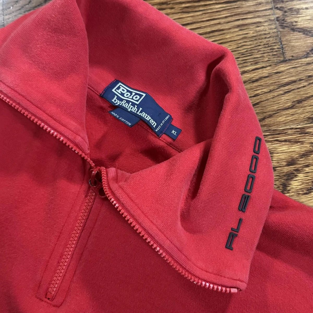 Polo Ralph Lauren Vintage Polo RL2000 Red Mock Neck Long Sleeve Shirt XL Size US XL / EU 56 / 4 - 2 Thumbnail