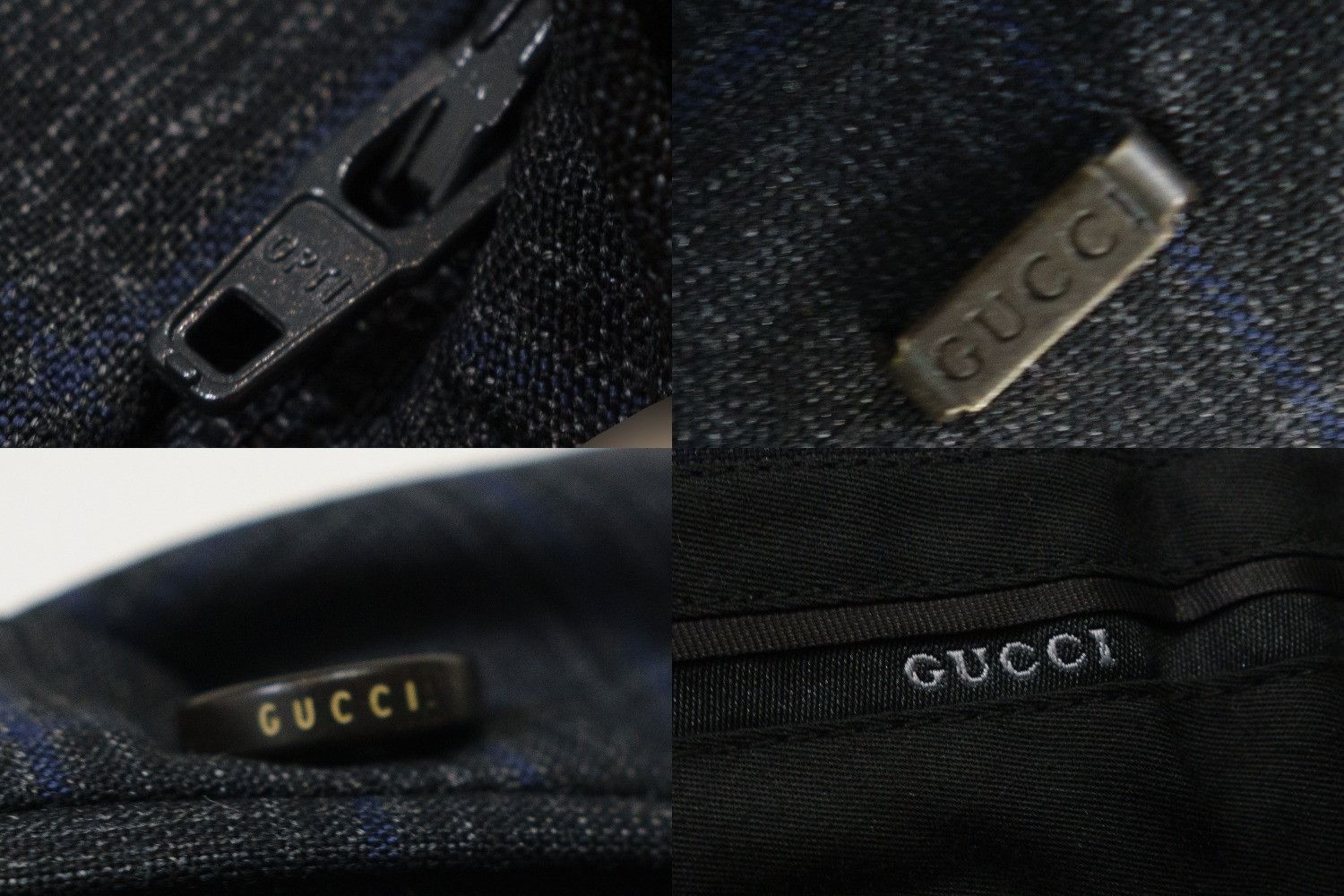 Gucci Wool Checkered Tailored Dress Pants Made in Italy Tom Ford Size 46R - 9 Thumbnail