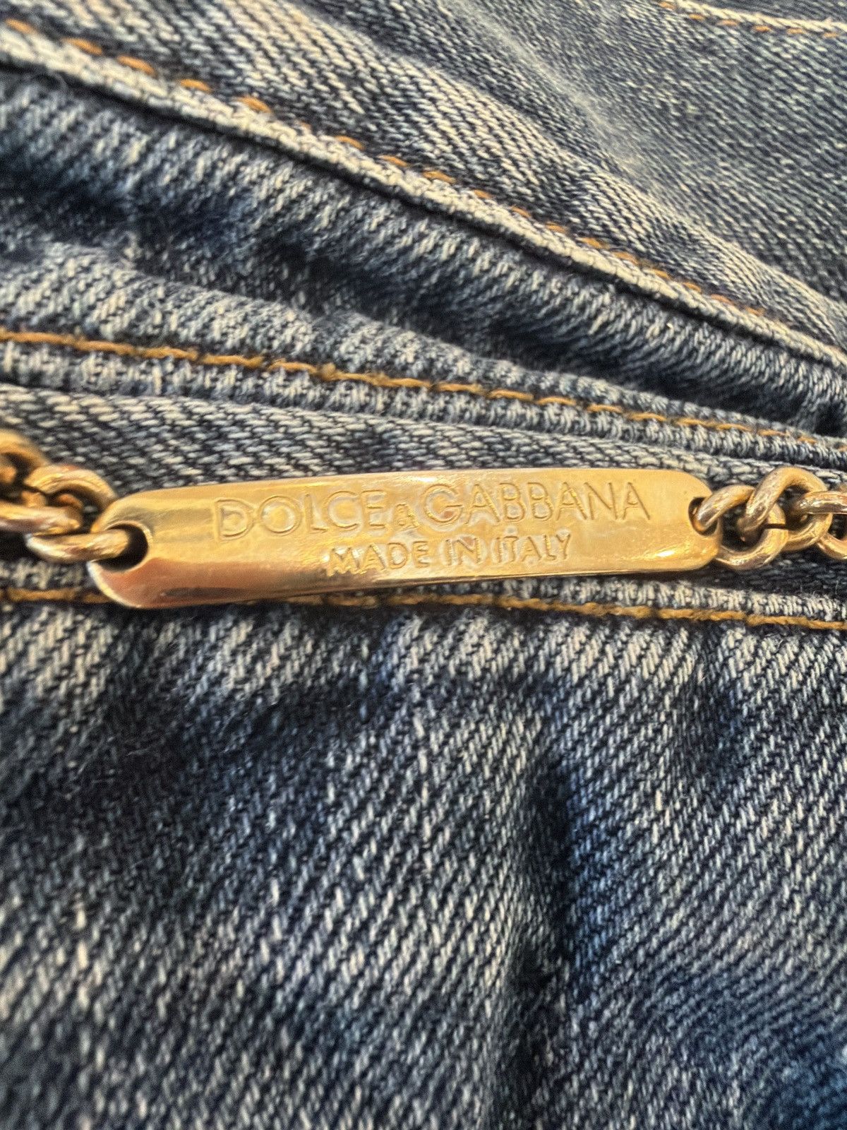Dolce & Gabbana Dolce & Gabbana Mainline Medium Wash Distressed Jeans Size US 30 / EU 46 - 3 Thumbnail