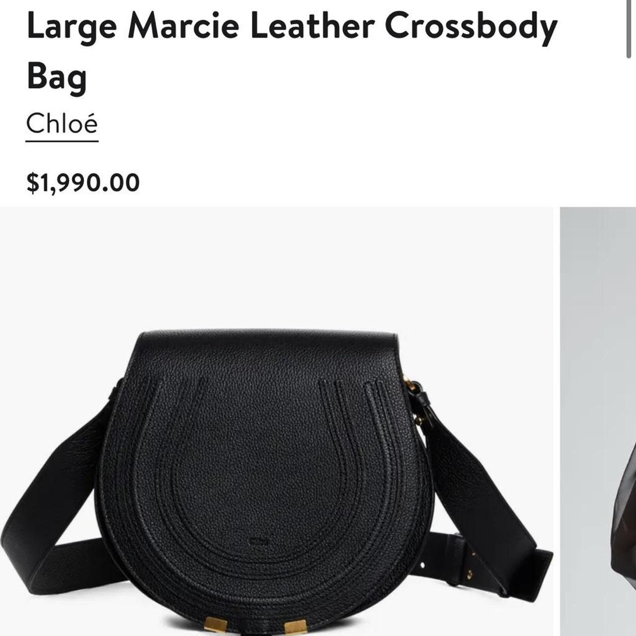 Chloe Chloe black marcie large leather crossbody bag Size ONE SIZE - 5 Thumbnail