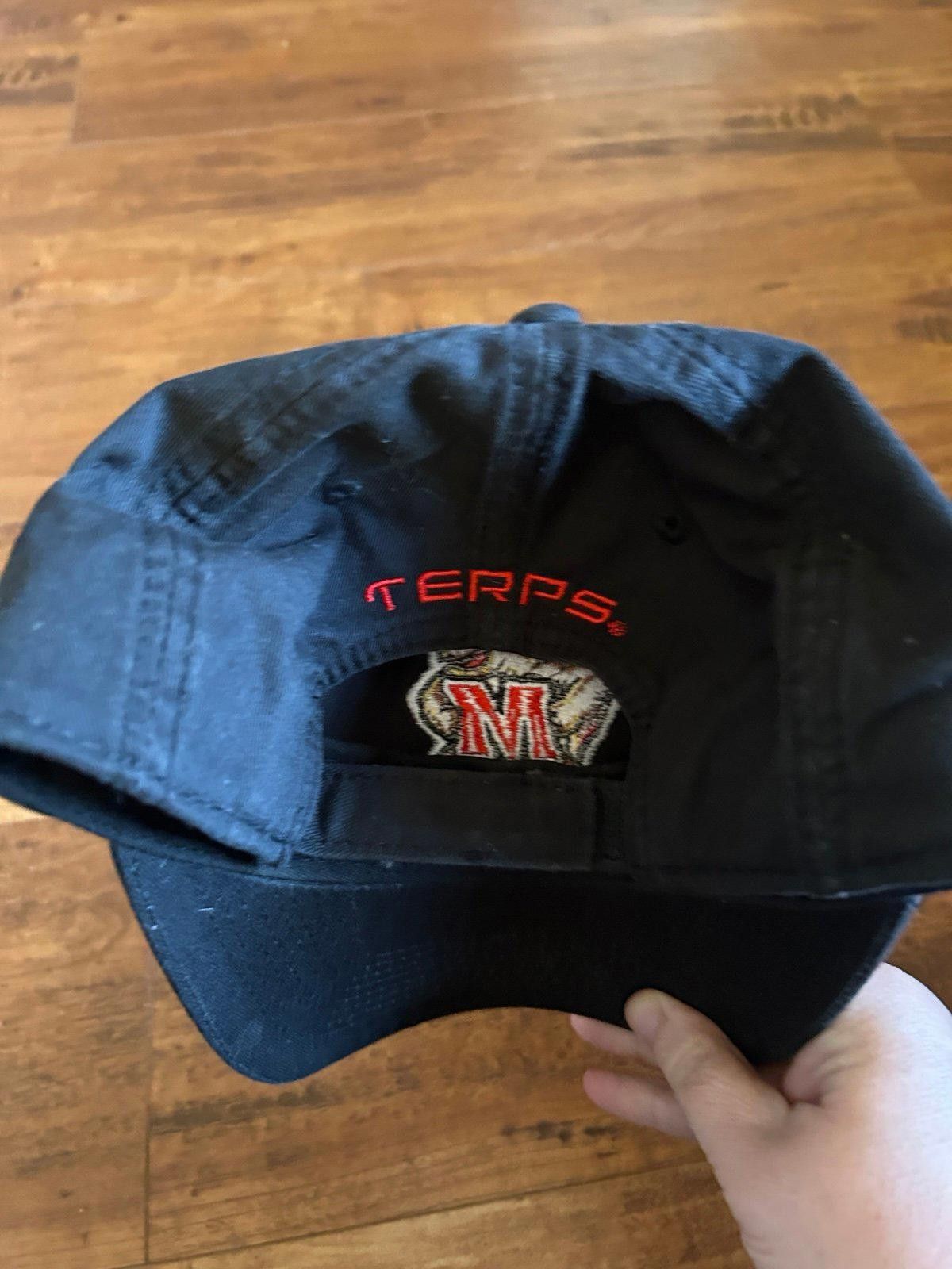 Other Black Maryland Terrapins Adjustable Cap Embroidered “Terps” Size ONE SIZE - 2 Thumbnail