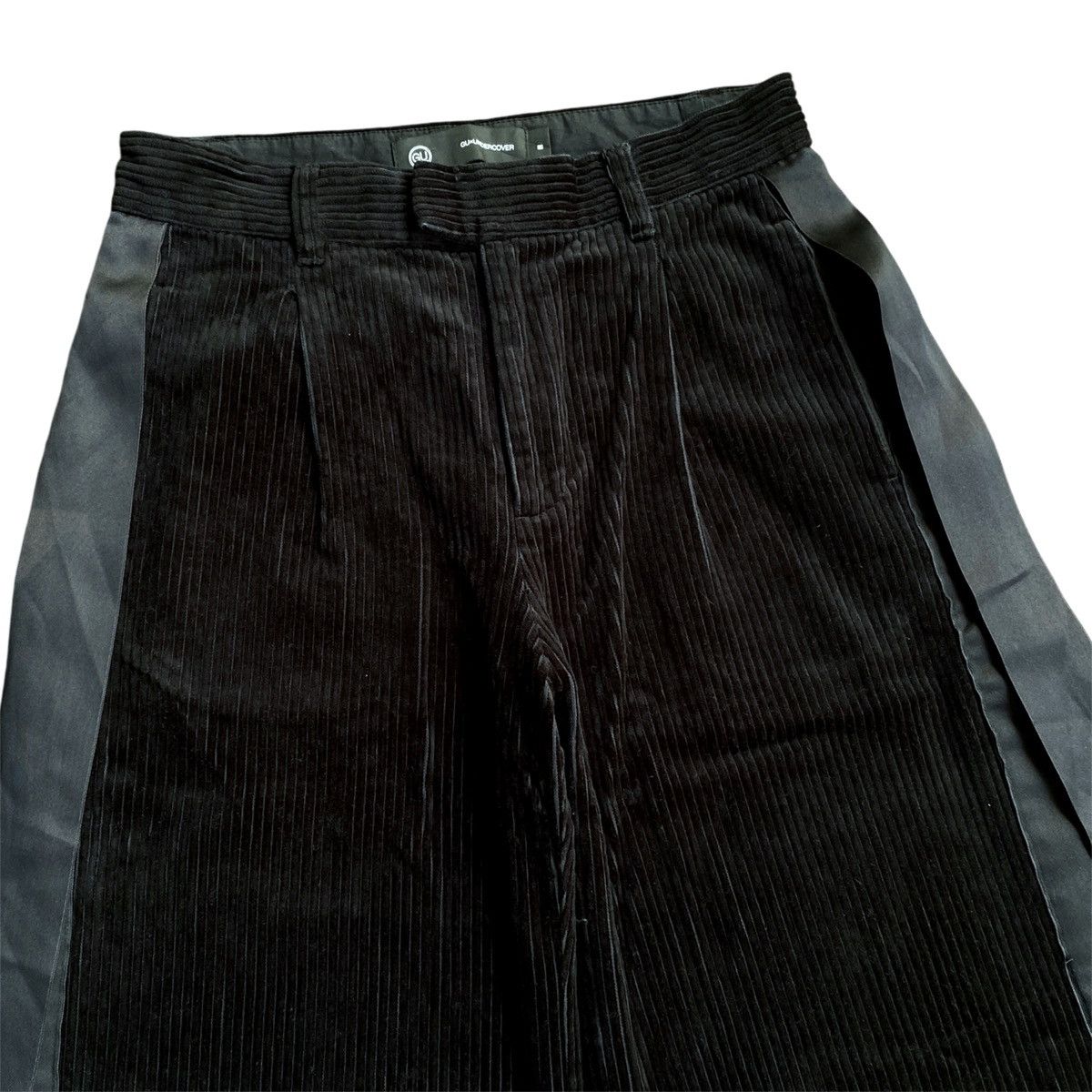 Japanese Brand × Jun Takahashi × Undercover GU X Undercover Side Taped Wide Baggy Boxy Corduroy Pants Size US 28 / EU 44 - 2 Thumbnail