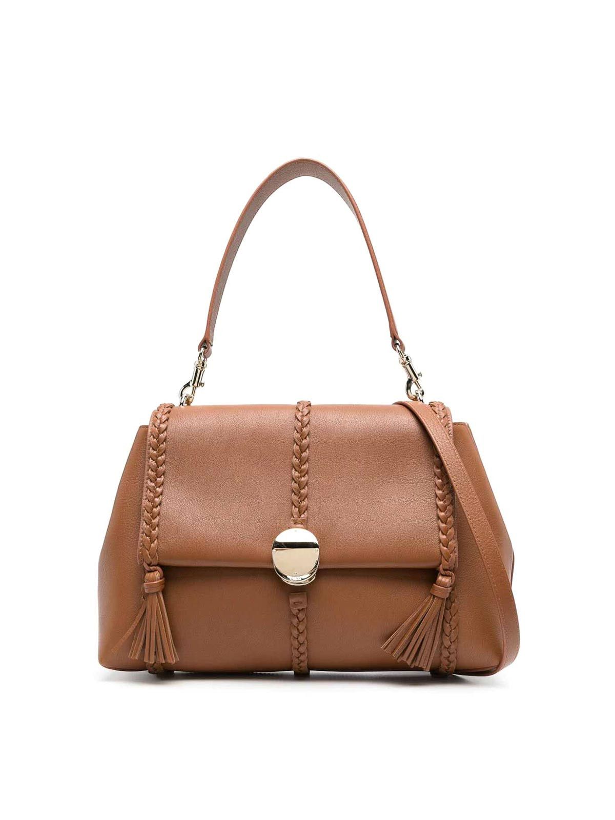 Chloe o1loc1c0325 Size: OS / CHC23 Penelope Medium Bag in Caramel Size ONE SIZE - 1 Thumbnail