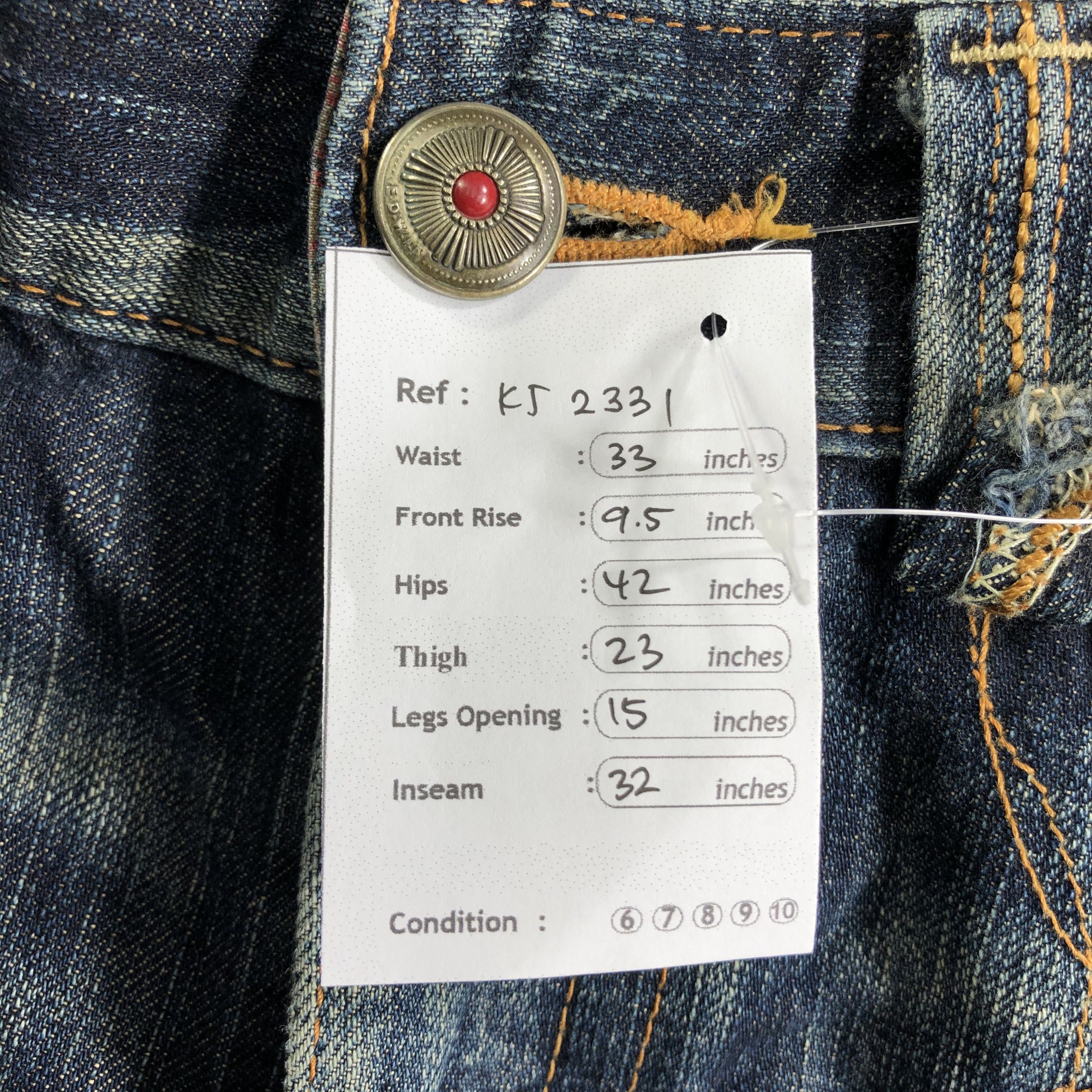 Edwin Vintage Edwin XV Jeans Faded Blue Denim KJ2331 Size US 30 / EU 46 - 12 Thumbnail