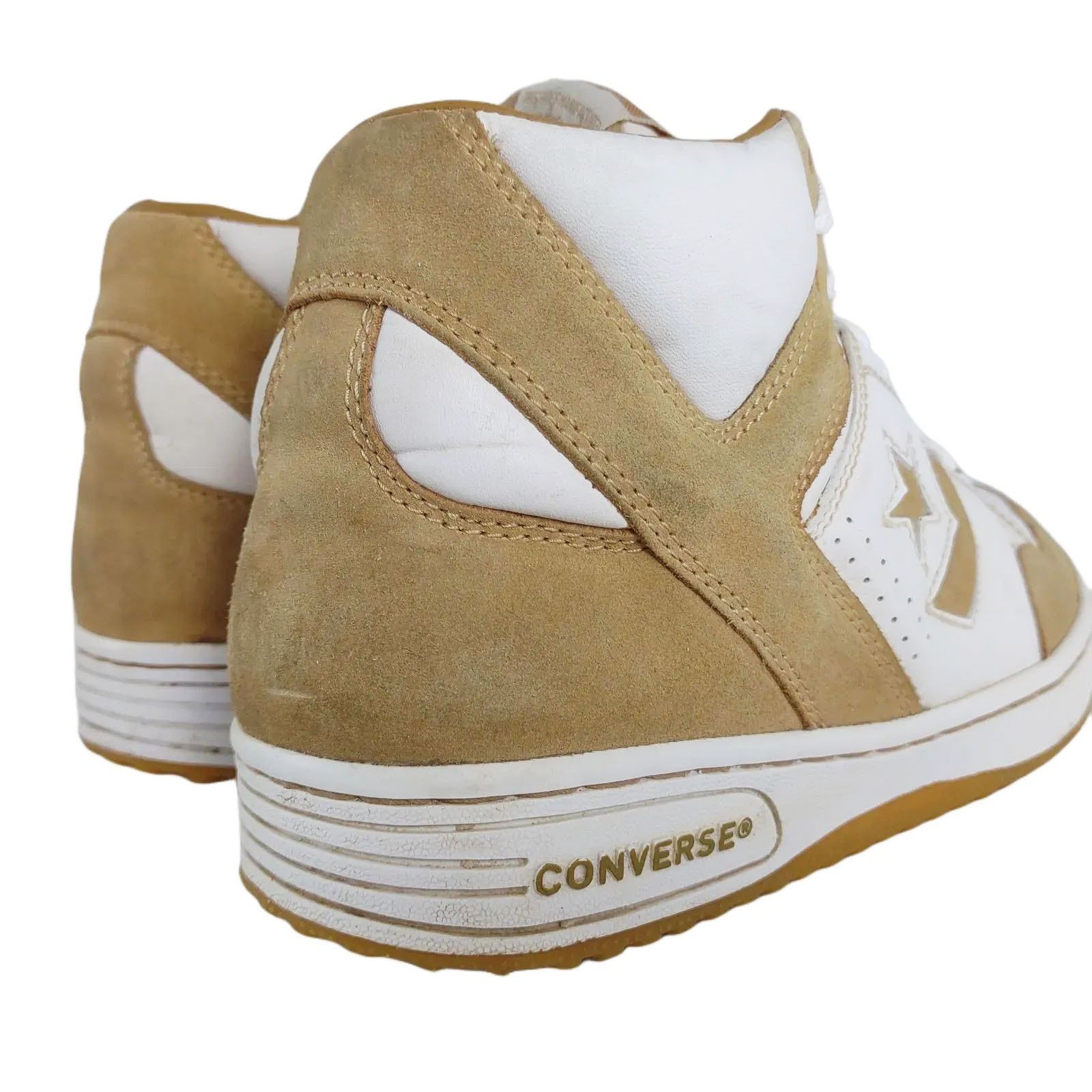 Converse Vtg Converse Weapon Men's 8.5 Leather High Top Sneakers Tan Size US 8.5 / EU 41-42 - 6 Thumbnail