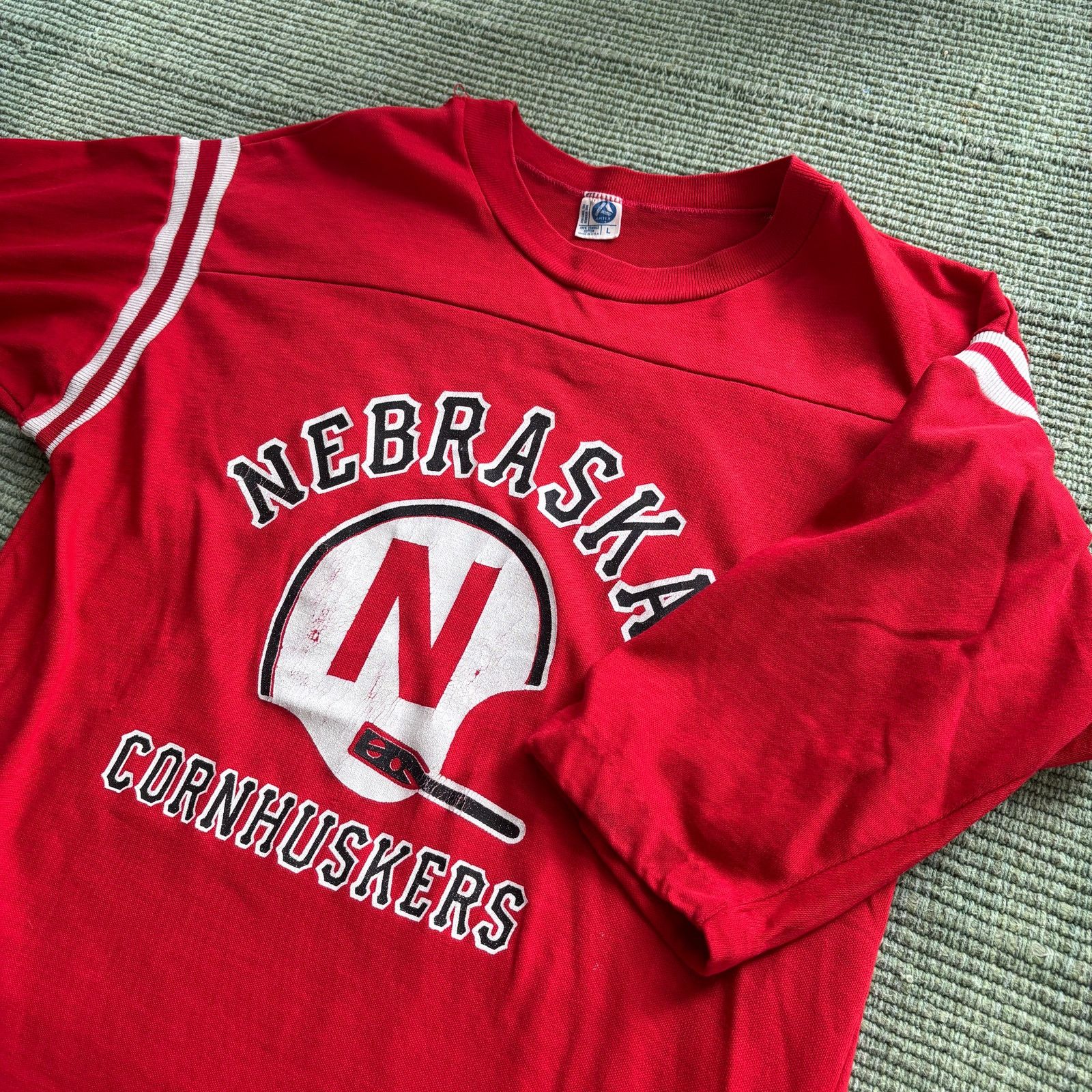 Vintage 70s Vintage Cotton Nebraska Cornhuskers Jersey Sz M/L Size US L / EU 52-54 / 3 - 7 Thumbnail