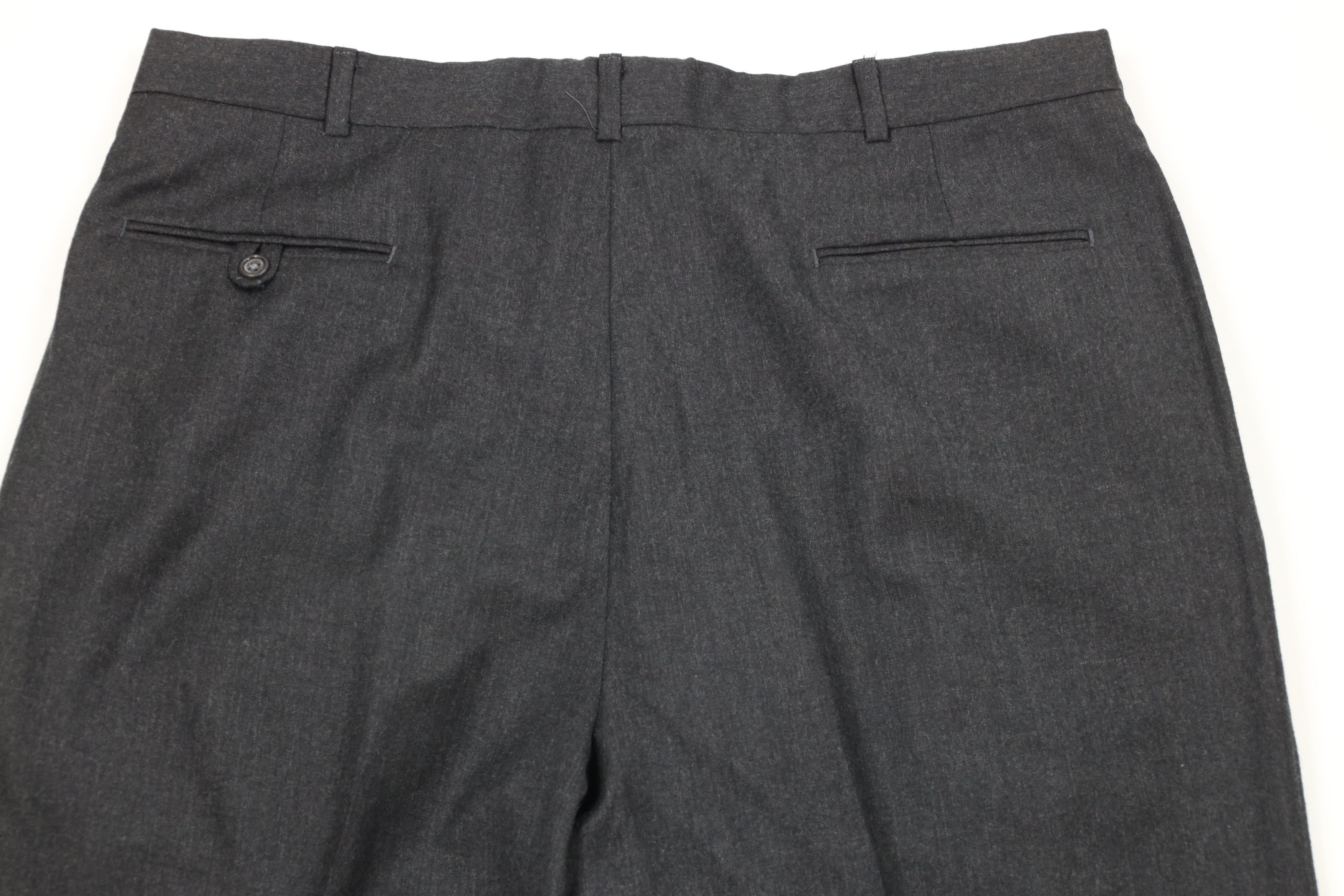 Lands' End × Vintage Vintage 90s Lands End Wide Leg Chino Pants Charcoal Gray USA Size US 38 / EU 54 - 9 Thumbnail