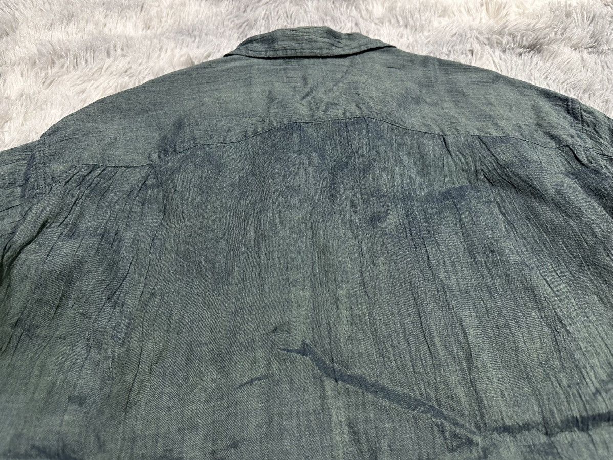 Issey Miyake 🔥Vintage Issey Miyake Men Shirt Pleats Wrinkled Iridescent Size US XL / EU 56 / 4 - 12 Thumbnail