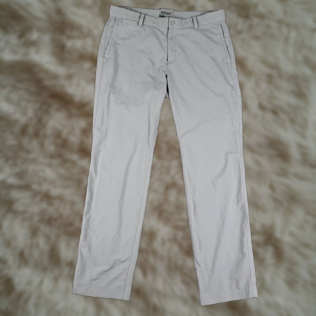 Nike Nike Pants Mens Size 34x31 Gray Dri Fit Golf Flat Front Chino Trousers Size US 34 / EU 50 - 1 Thumbnail