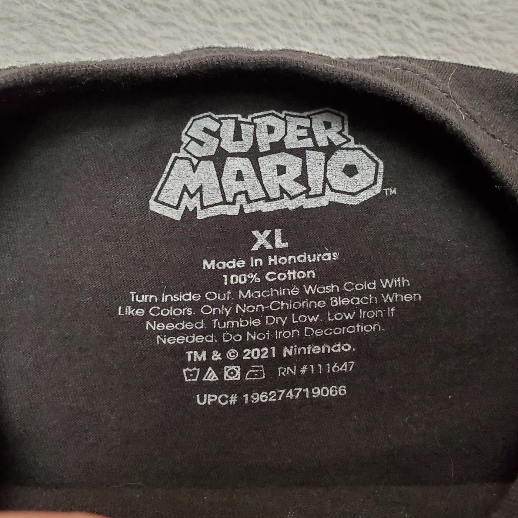 Nintendo Nintendo Shirt Mens XL Black Super Mario Video Game Crewneck TEE Wario Size US XL / EU 56 / 4 - 2 Thumbnail