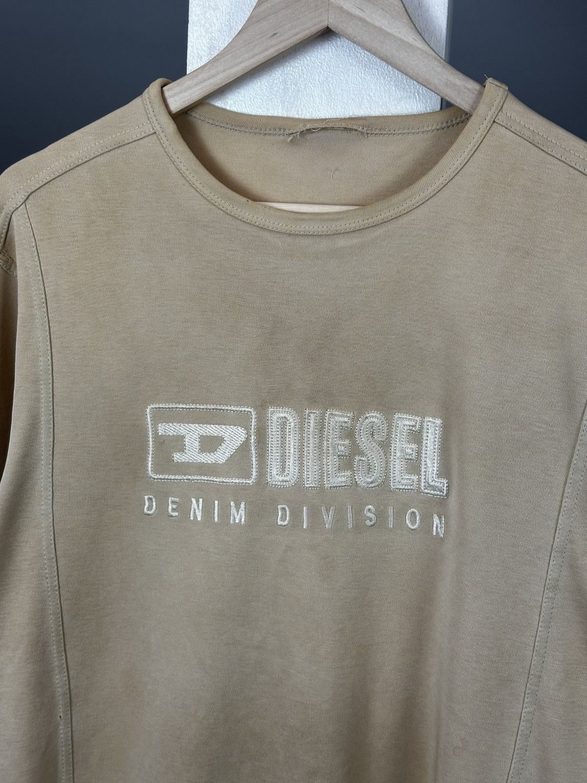 Diesel Vintage Y2K Diesel Navy Embroidered Logo Tee Size US L / EU 52-54 / 3 - 5 Thumbnail
