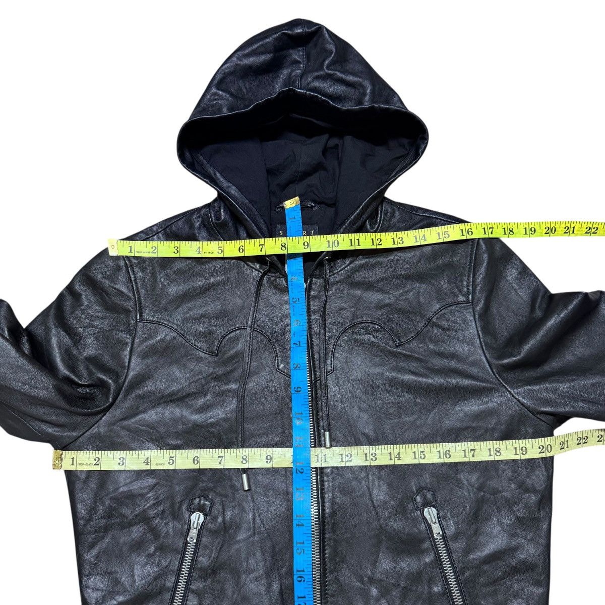 The Kooples The Kooples Leather Bomber Jacket Hooded Fluer Size US M / EU 48-50 / 2 - 14 Thumbnail