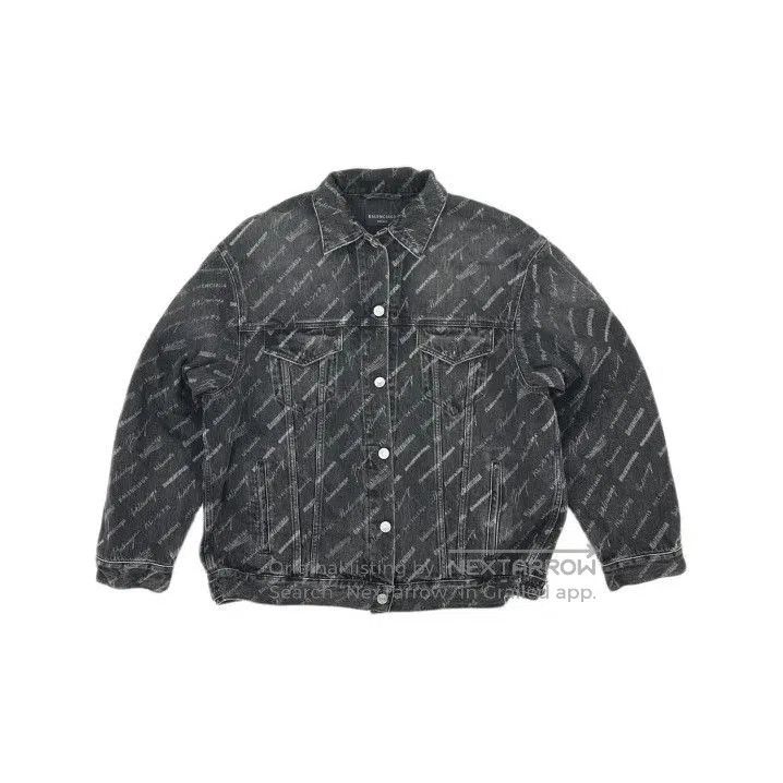 Balenciaga Balenciaga SS23 Logo Print Denim Jacket. Size US S / EU 44-46 / 1 - 1 Thumbnail