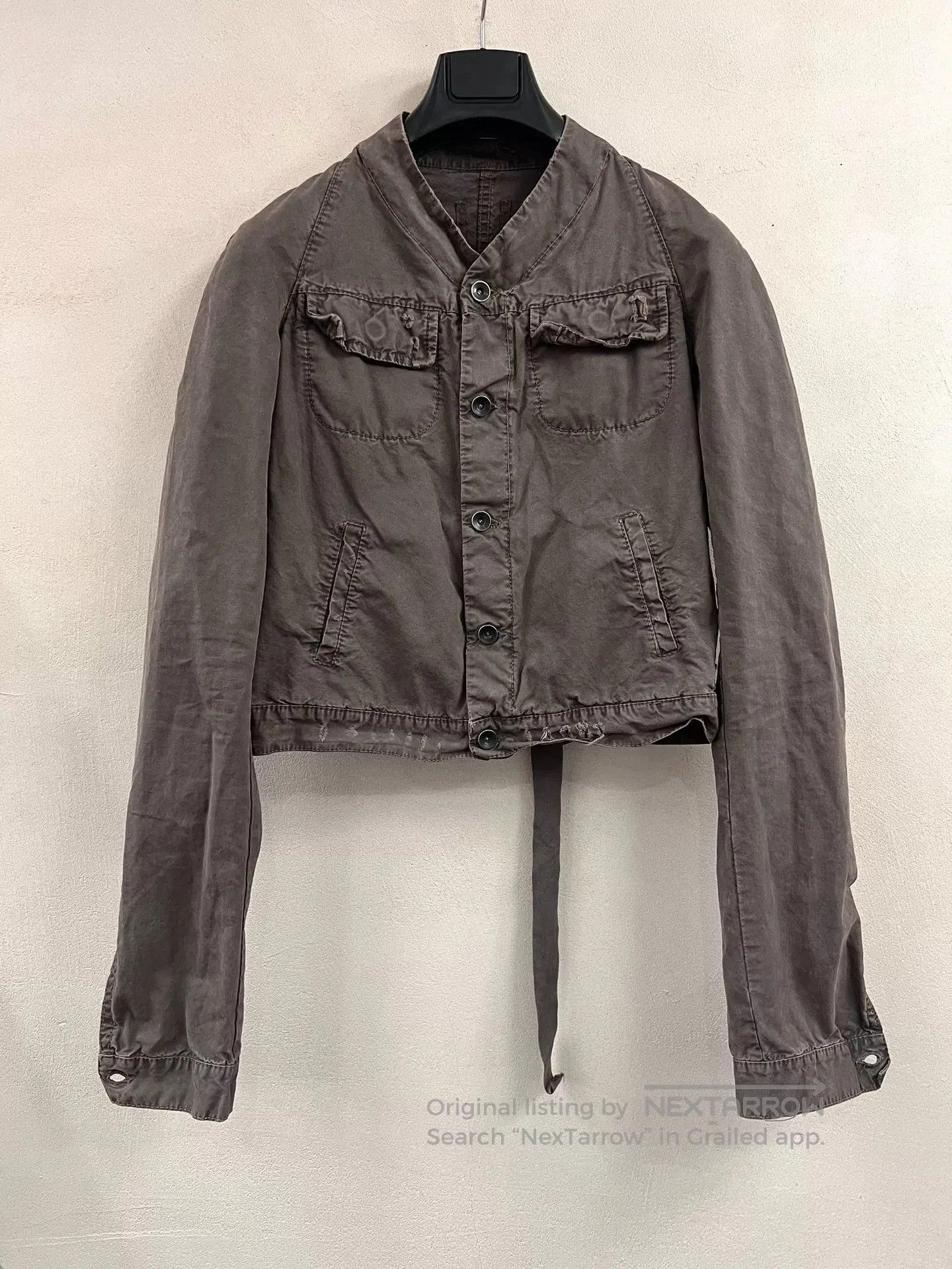 Rick Owens Gray Jacket OLMAR and MIRTA.