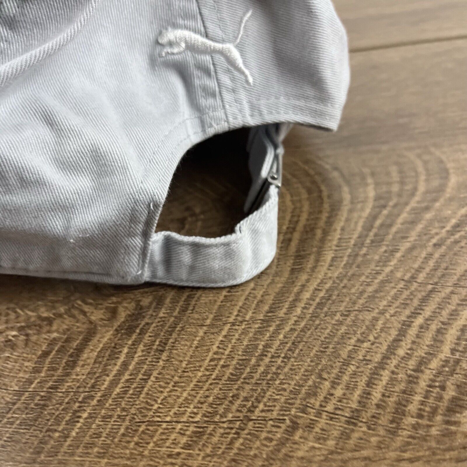 Puma PUMA White Gray Hat PUMA Hat White Adjustable Hat White Adul Size ONE SIZE - 11 Thumbnail