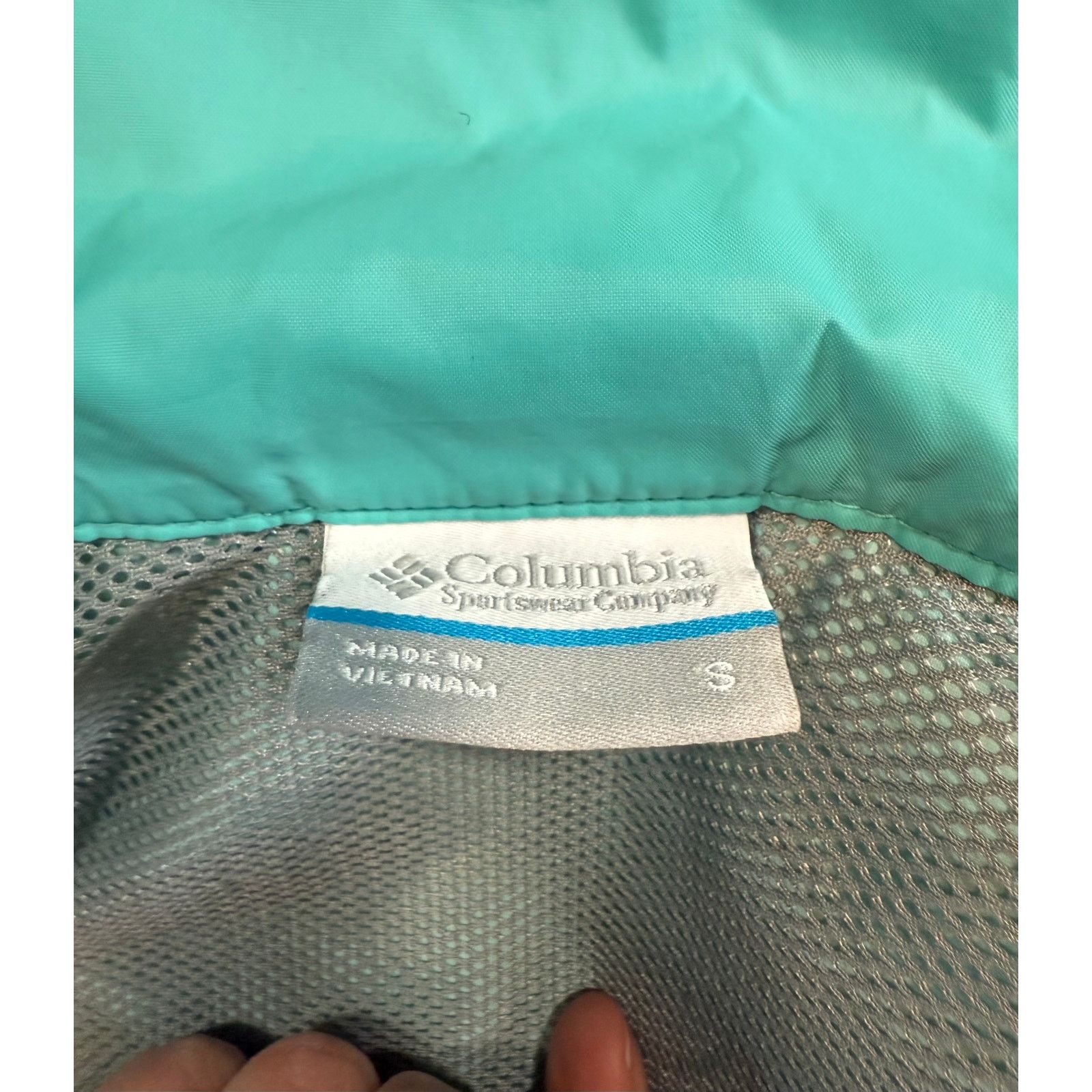 Columbia Columbia Rain Windbreaker Jacket Womens Small Full Zip Teal Size S / US 4 / IT 40 - 9 Thumbnail