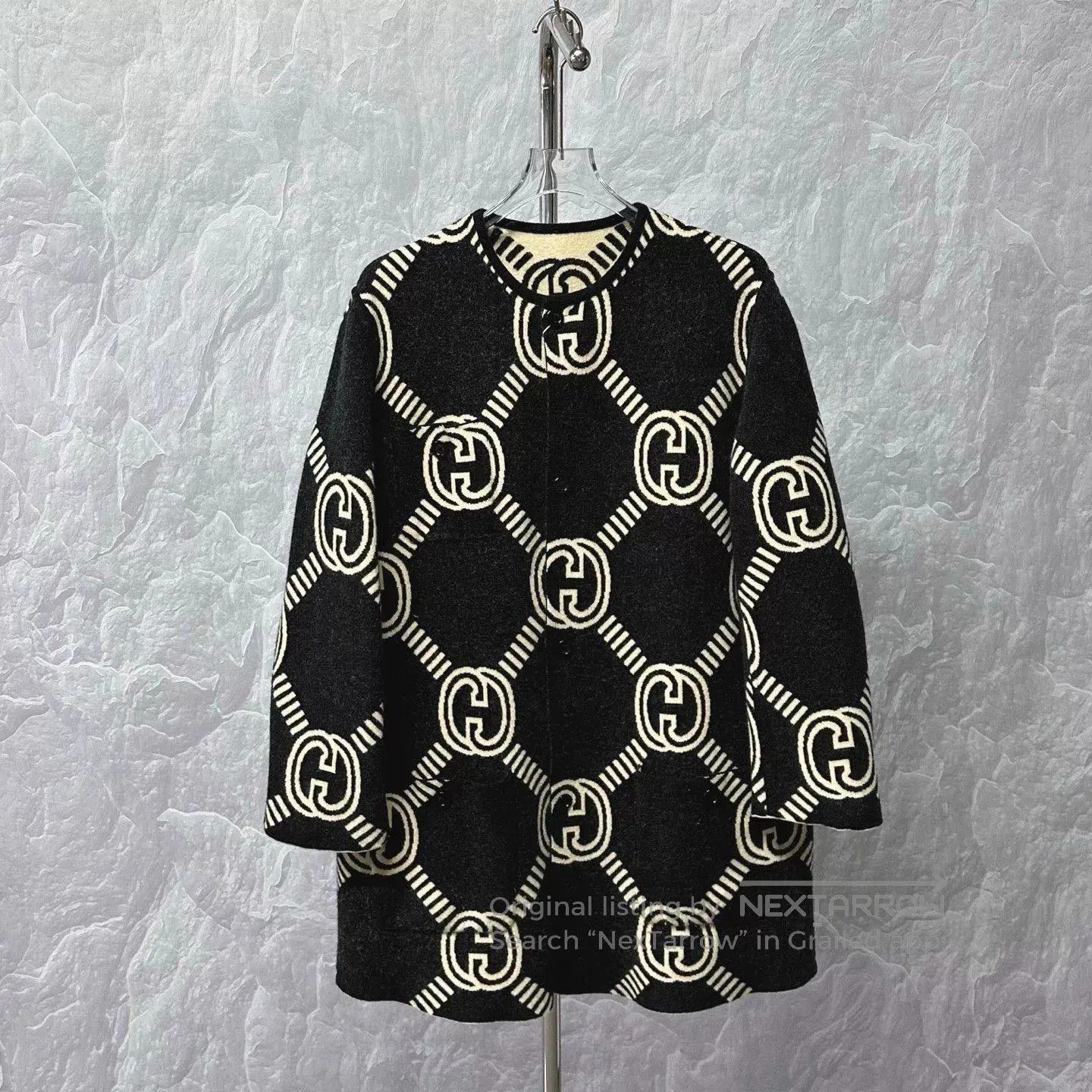 Gucci gucci double g print reversible coat size l. Size L / US 10 / IT 46 - 3 Thumbnail