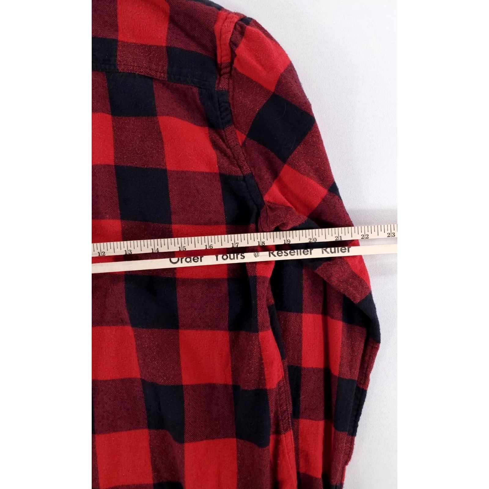 Vintage Salt Valley Buffalo Check Button Up Flannel Shirt Red Black Mens M Shirt Size US M / EU 48-50 / 2 - 7 Thumbnail