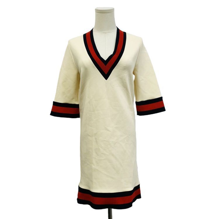 Gucci Gucci Web Trim Dress Size XS Size XS / US 0-2 / IT 36-38 - 1 Thumbnail