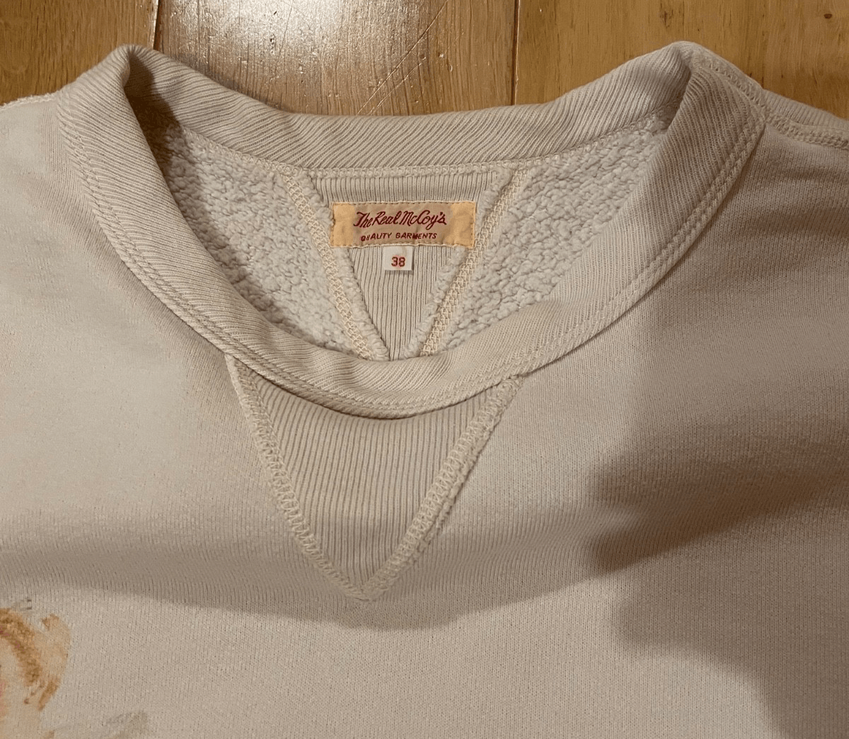 The Real McCoy's The Real McCoy's Loopwheel Sweatshirt Milk Medium Vargas Size US M / EU 48-50 / 2 - 3 Thumbnail