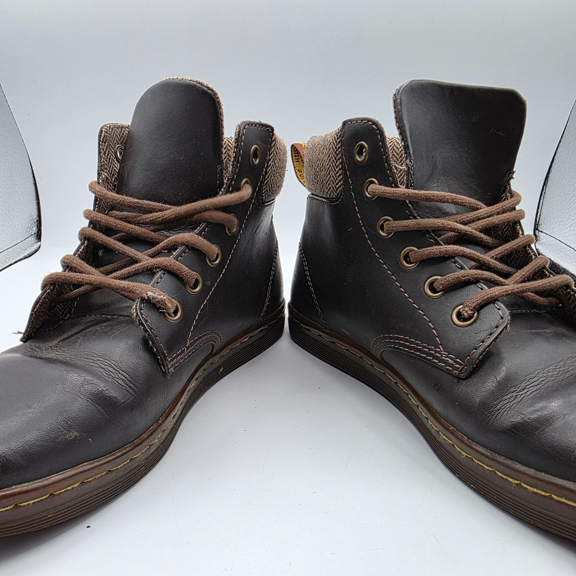 Dr. Martens Dr Martens Maelly Womens Size 7 Brown Leather Ankle Boots Wa Size US 7 / IT 37 - 3 Thumbnail