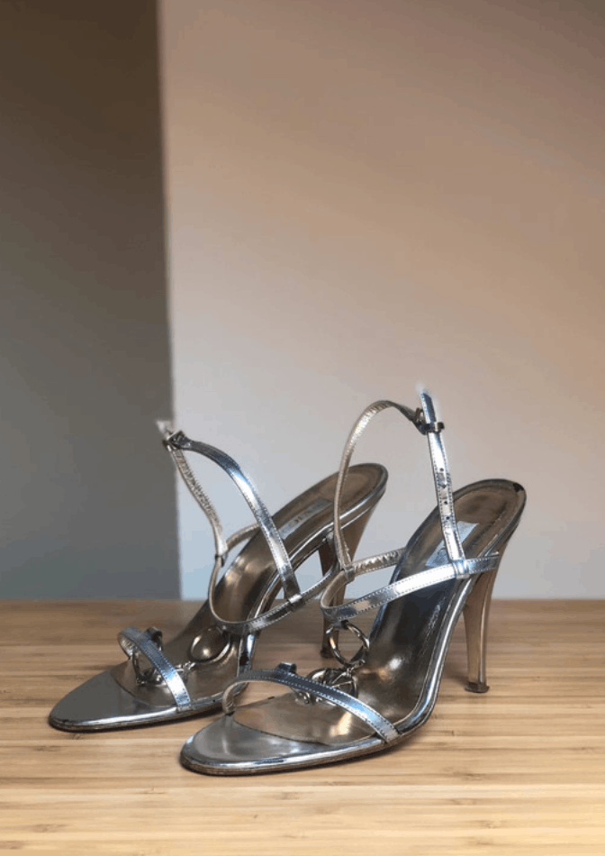 Versace × Versace Jeans Couture × Vintage Versace Shoes Heels Sandals Couture VJC Vintage Size US 6 / IT 36 - 4 Thumbnail