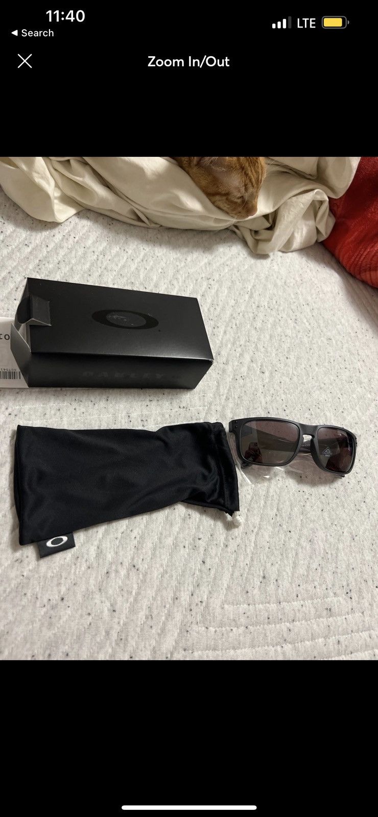image of Oakley Holbrook Steel Glasses Prizm Daily Polarized Lenses in Black, Men's