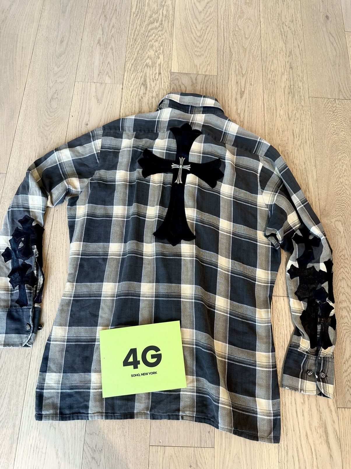 Chrome Hearts CHROME HEARTS 1:1 CROSS FLOODED SHIRT WITH HUGE CROSS Size US M / EU 48-50 / 2 - 1 Thumbnail