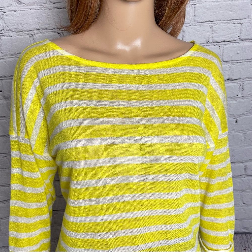 Lauren Ralph Lauren New Lauren Ralph Lauren Linen Yellow White Striped 3/4 Slee Size M / US 6-8 / IT 42-44 - 8 Thumbnail