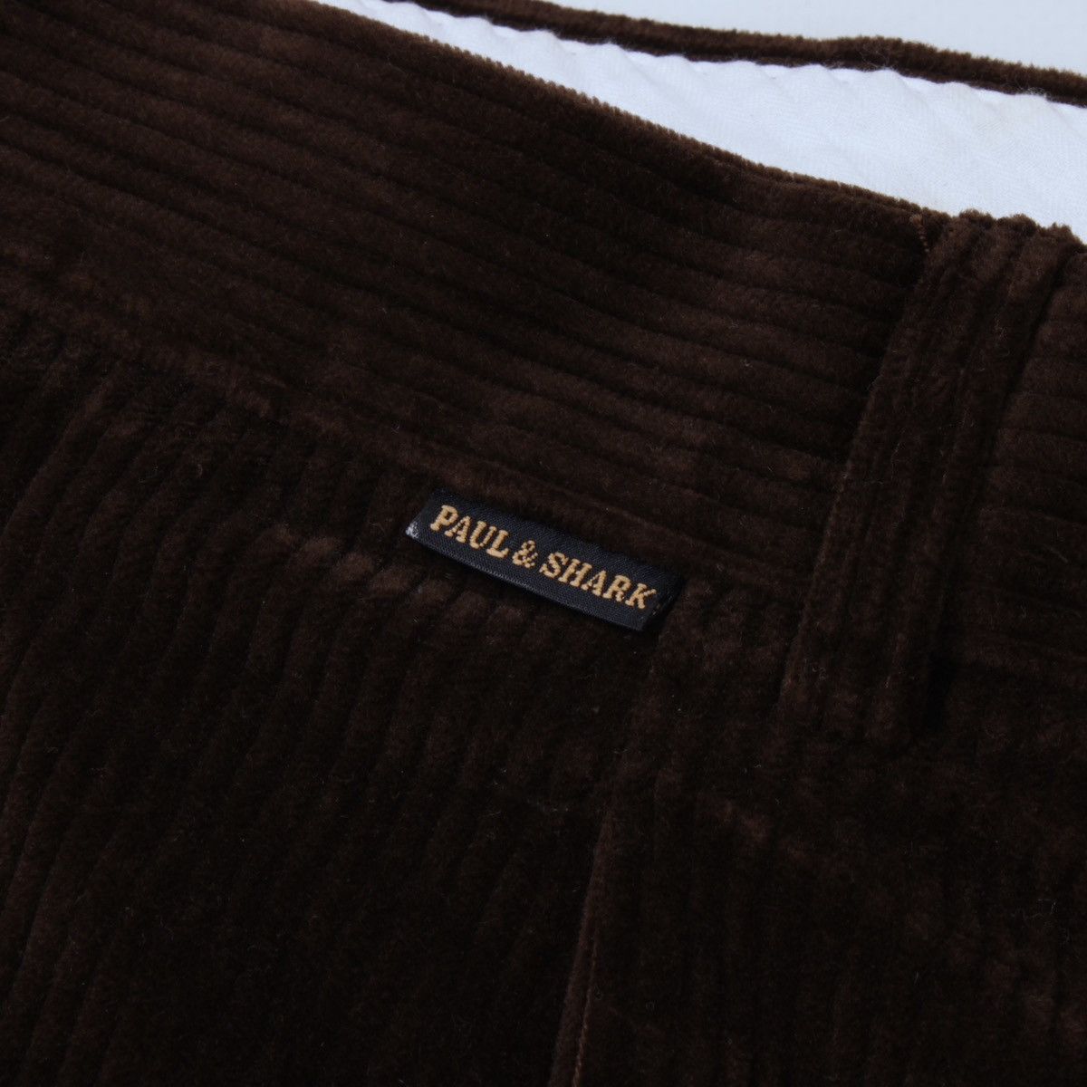 Designer × Paul & Shark × Vintage PAUL & SHARK Velvet Vintage Brown Pants Trousers Elasticized Size US 44 / EU 60 - 9 Thumbnail