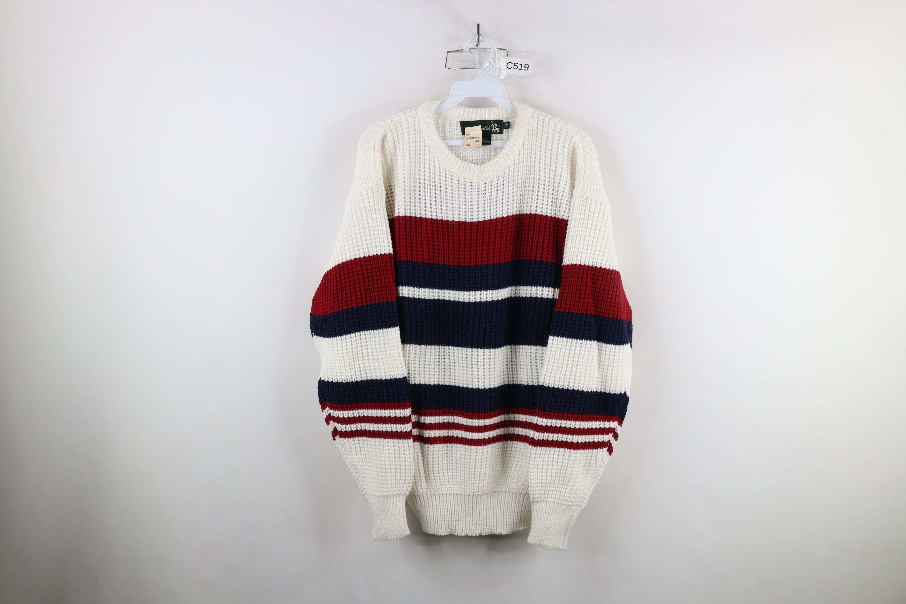 Vintage Deadstock Vintage 90s Streetwear Chunky Ribbed Knit Sweater Size US M / EU 48-50 / 2 - 1 Thumbnail