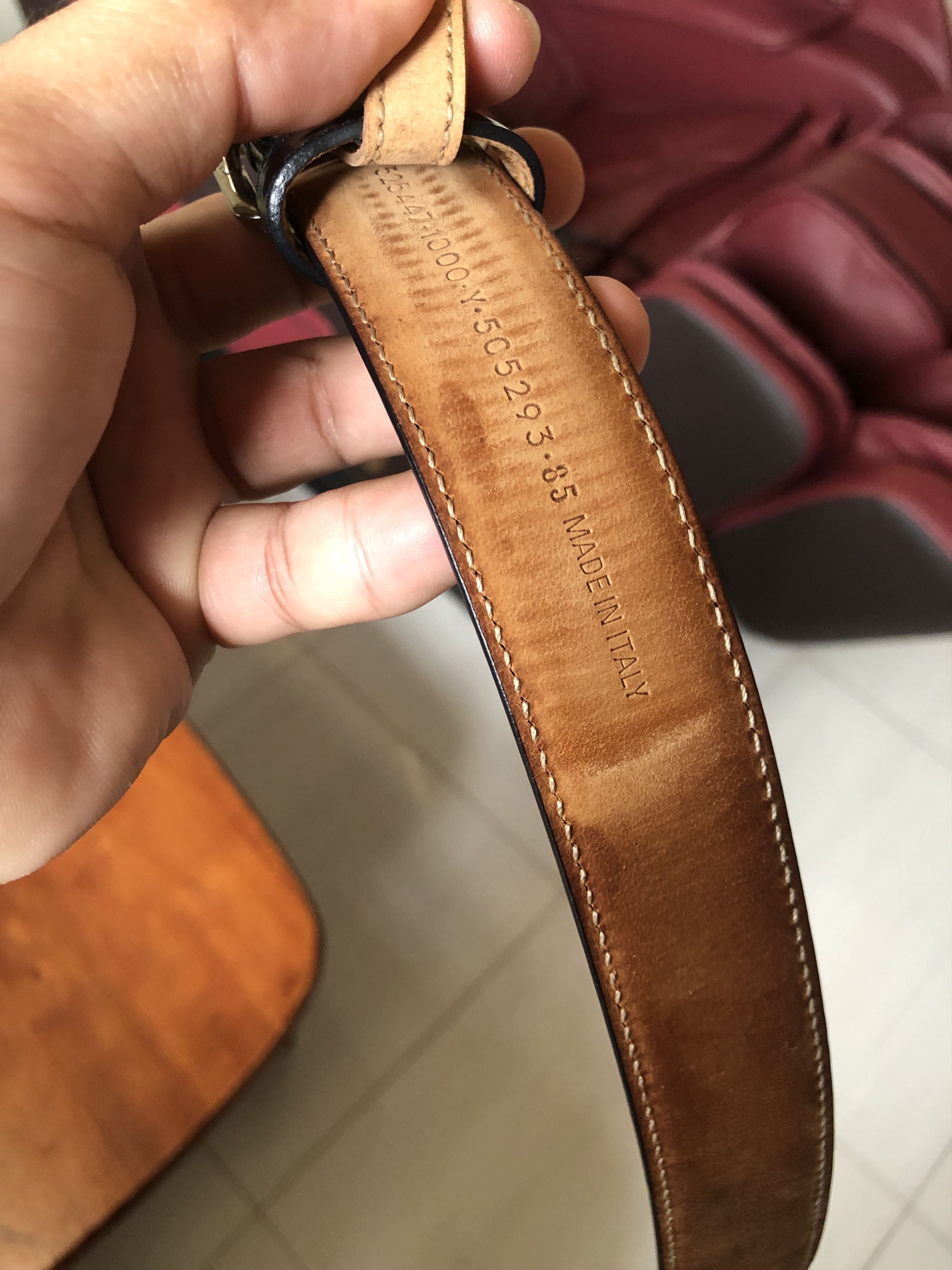 Balenciaga Balenciaga Leather Belt Size 85 Size 32 - 7 Thumbnail