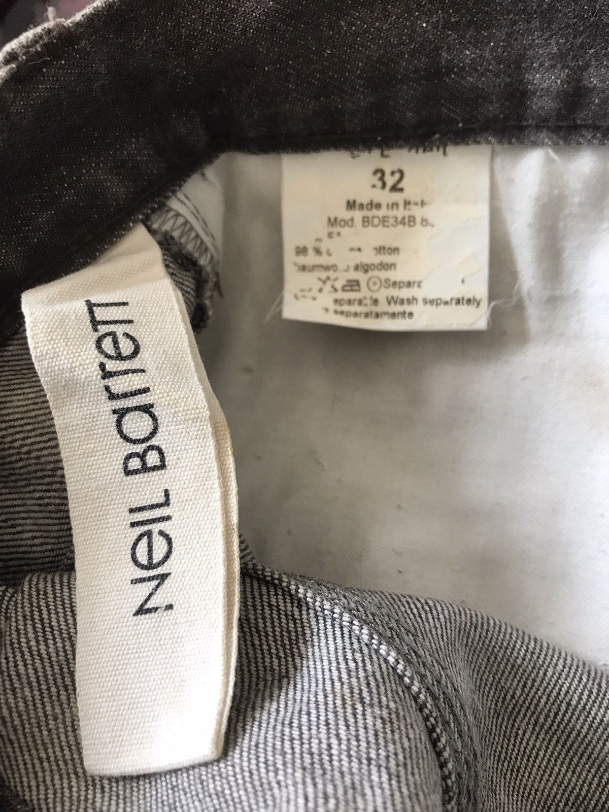 Designer × Neil Barrett NEIL BARRETT DISTRESSED JEANS Size US 32 / EU 48 - 3 Thumbnail