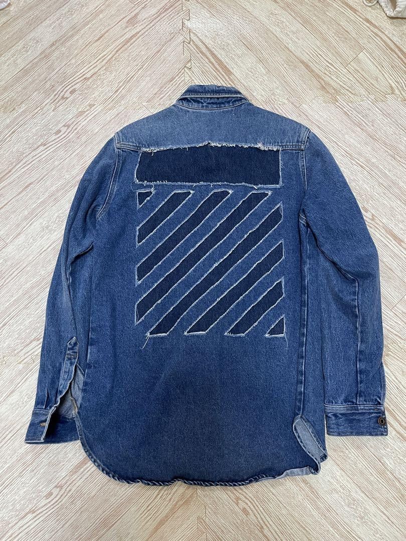 OFF-WHITE Dark Blue Denim Jacket - Size S