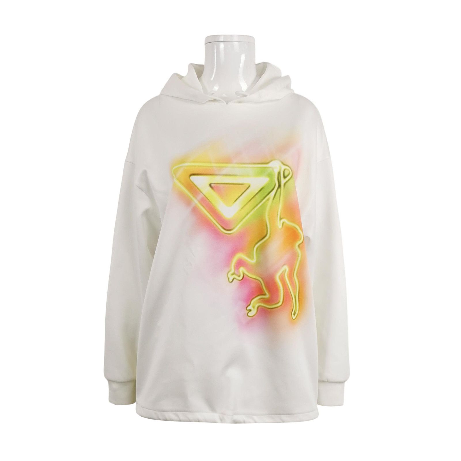 Prada Prada Neon Graphic Hoodie Size S Size US S / EU 44-46 / 1 - 1 Thumbnail