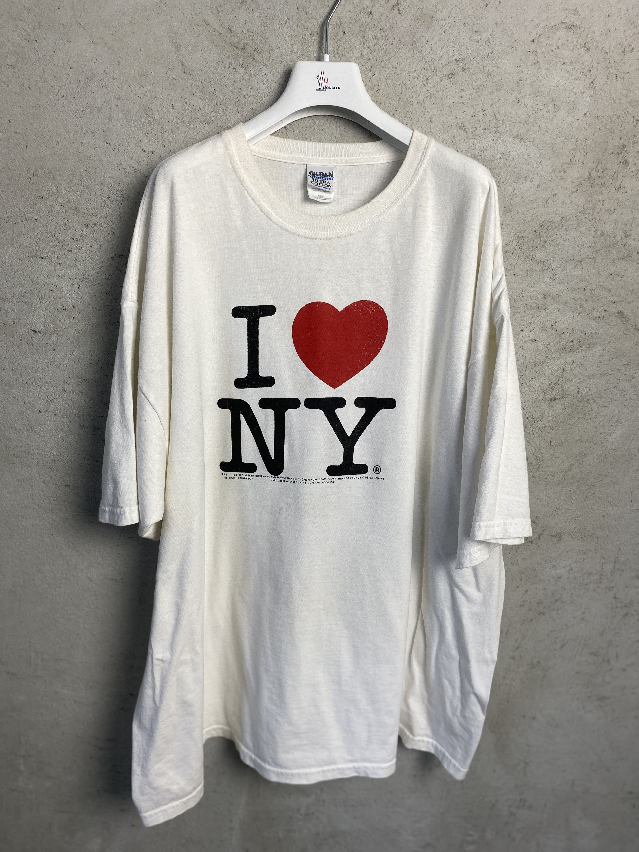 Vintage Vintage I love NY New York big logo t-shirt tee Size US XXL / EU 58 / 5 - 1 Thumbnail