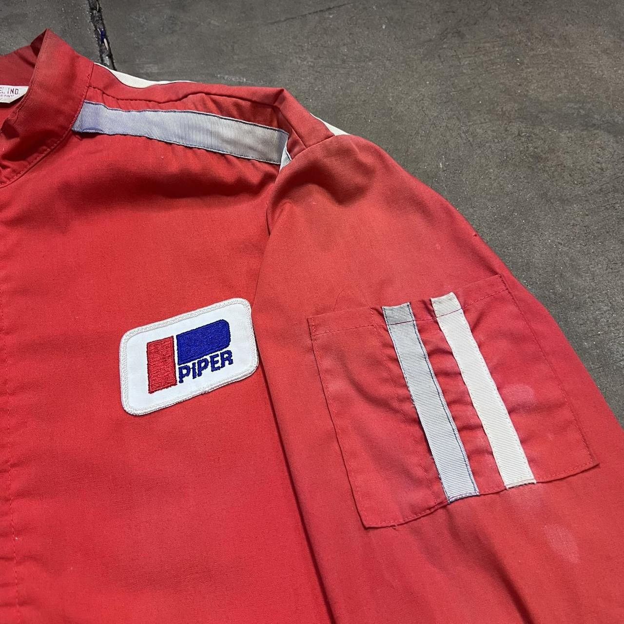 Vintage Vintage 70s Lightweight Zip Up Jacket Red Faded Boxy Talon Size US L / EU 52-54 / 3 - 3 Thumbnail