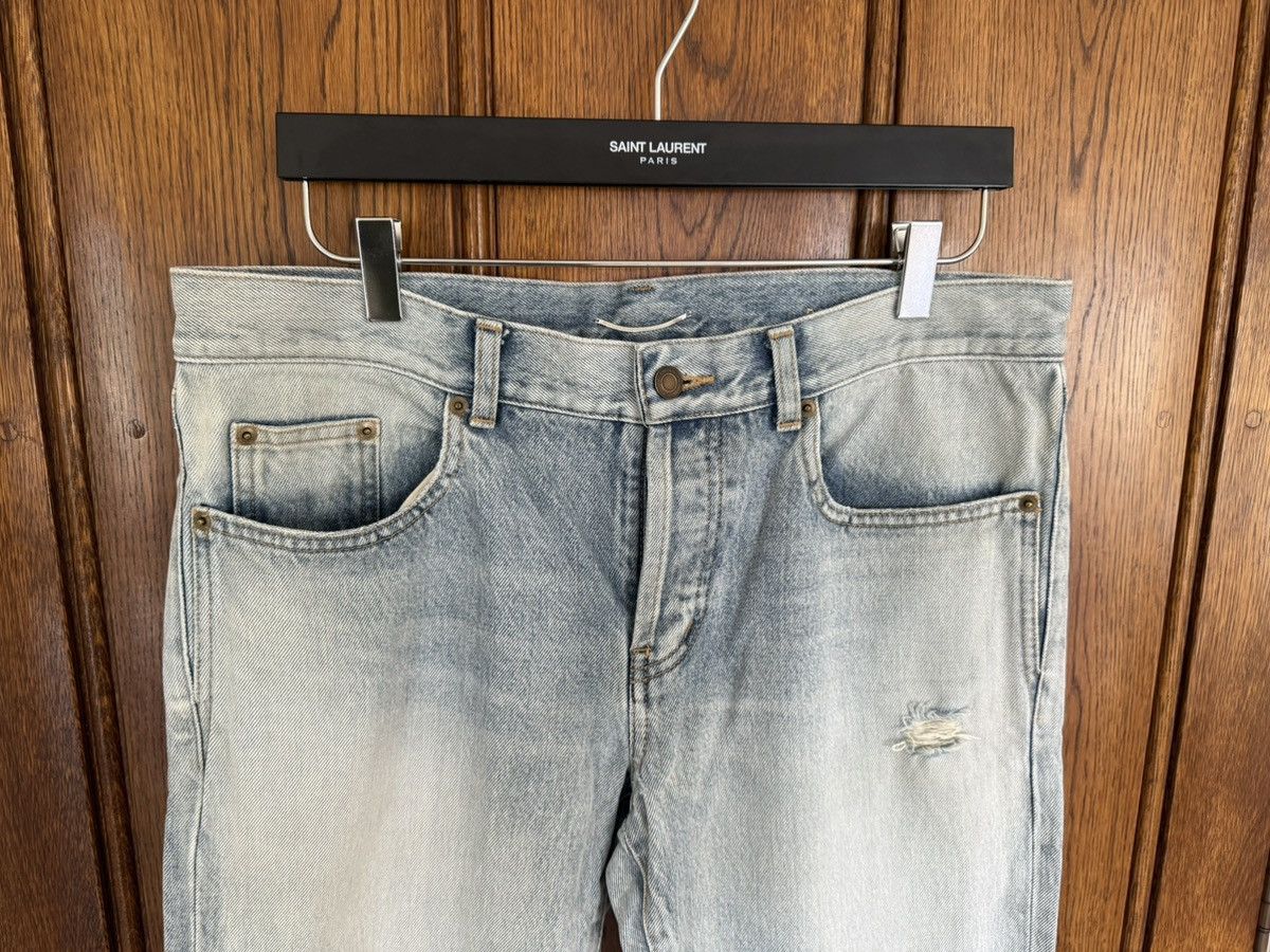 Saint Laurent Paris SS23 Saint Laurent distressed slim jeans Santa Monica 31 Size US 31 - 2 Thumbnail