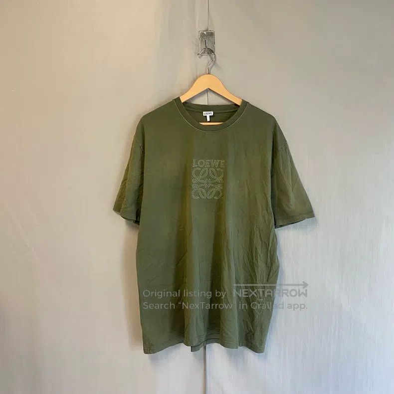 Loewe Loewe Khaki green loose short-sleeve Size US XL / EU 56 / 4 - 1 Thumbnail