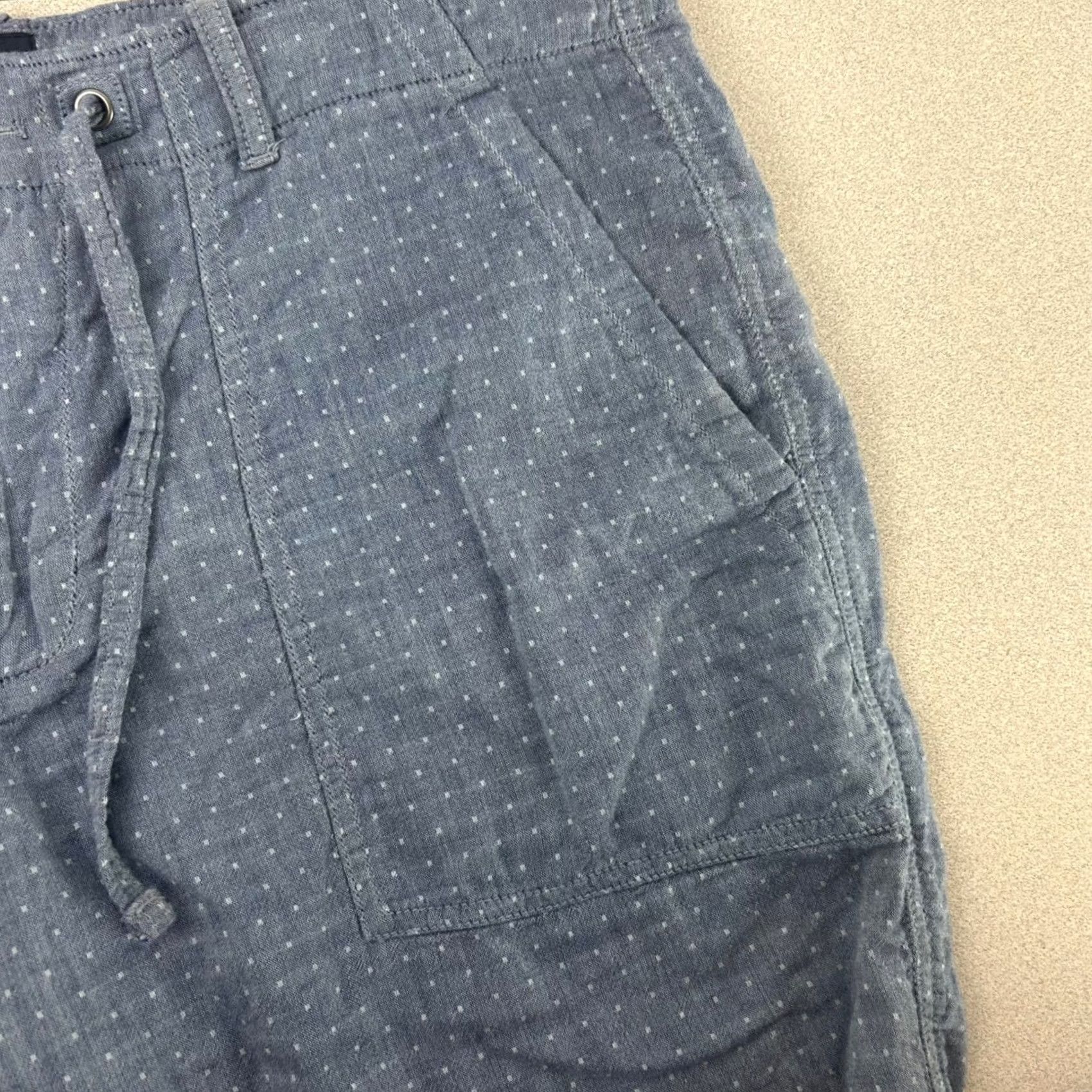 Gap Gap Fatigue Dot Shorts Mens 36 Blue Polka Dot Cotton Drawstring 960008-00 Size US 36 / EU 52 - 3 Thumbnail