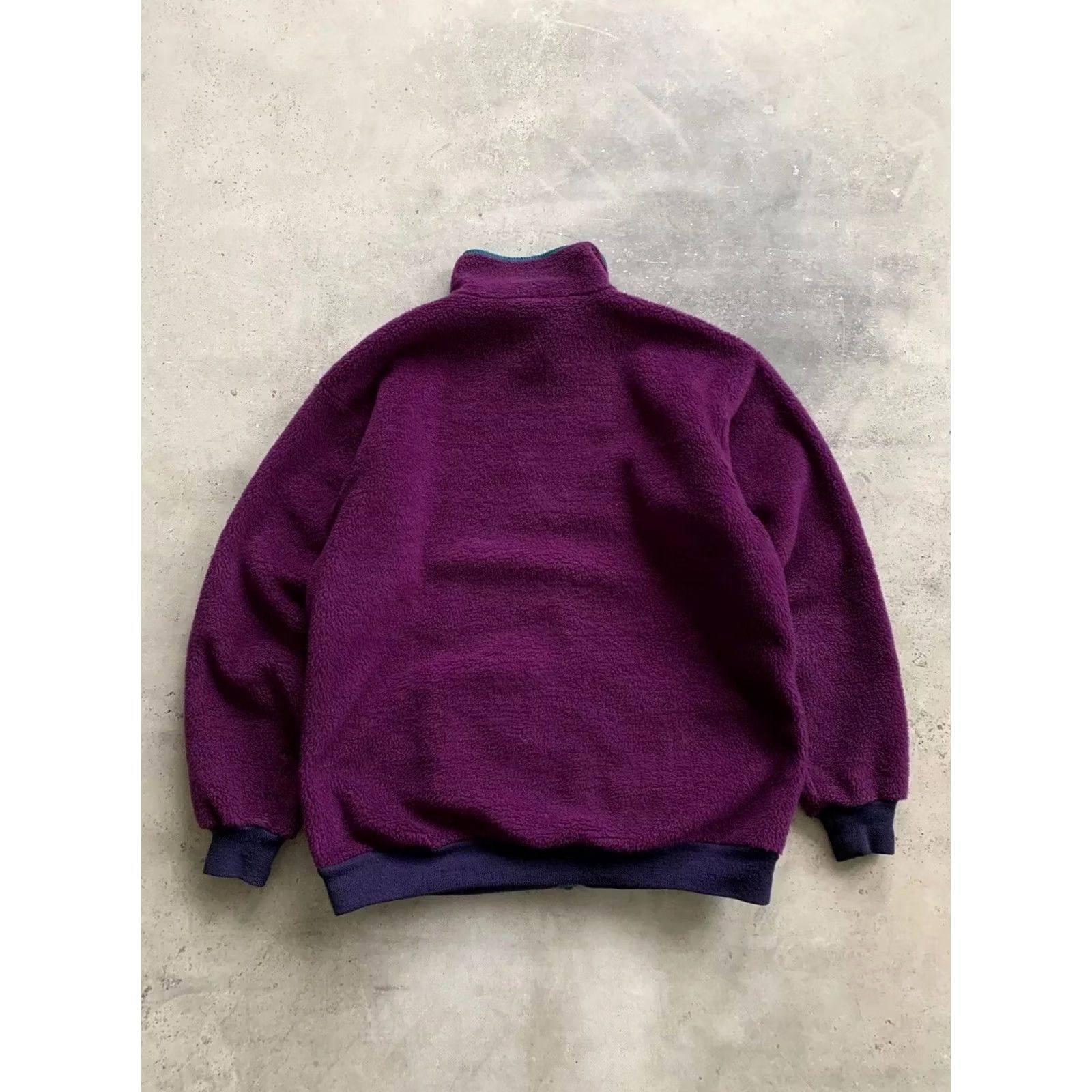 Helly Hansen VINTAGE Helly Hansen ZIP Fleece Jacket Mens L Purple Full Zip Jacket Size L / US 10 / IT 46 - 2 Thumbnail