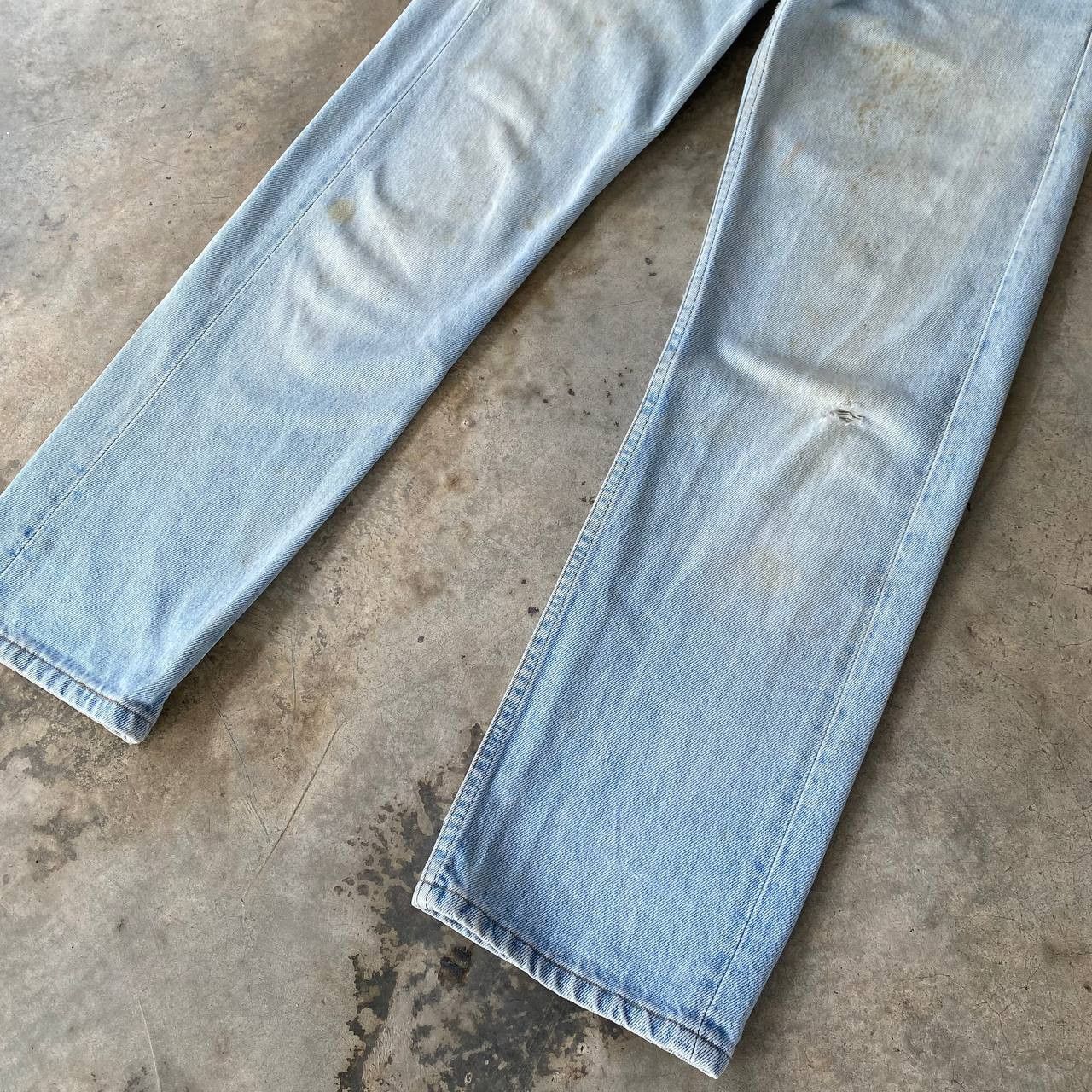 Levi's Vintage Clothing Vintage 90s Levi's 501 Distressed Dirty Wash Faded Grunge Size US 29 - 7 Thumbnail