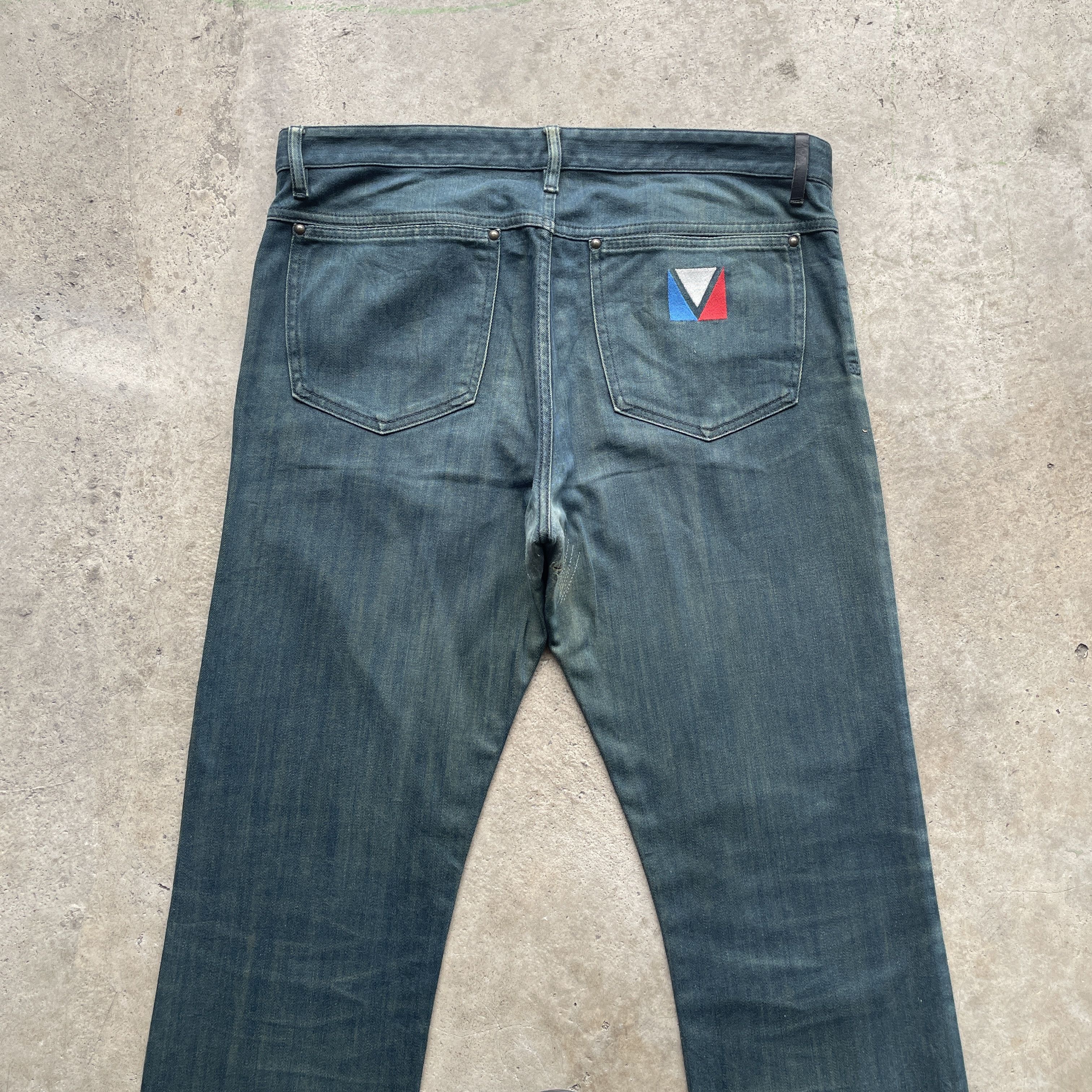 Louis Vuitton W34 VINTAGE LOUIS VUITTON (LV) FADED DENIM PANTS JEANS Size US 34 / EU 50 - 14 Thumbnail