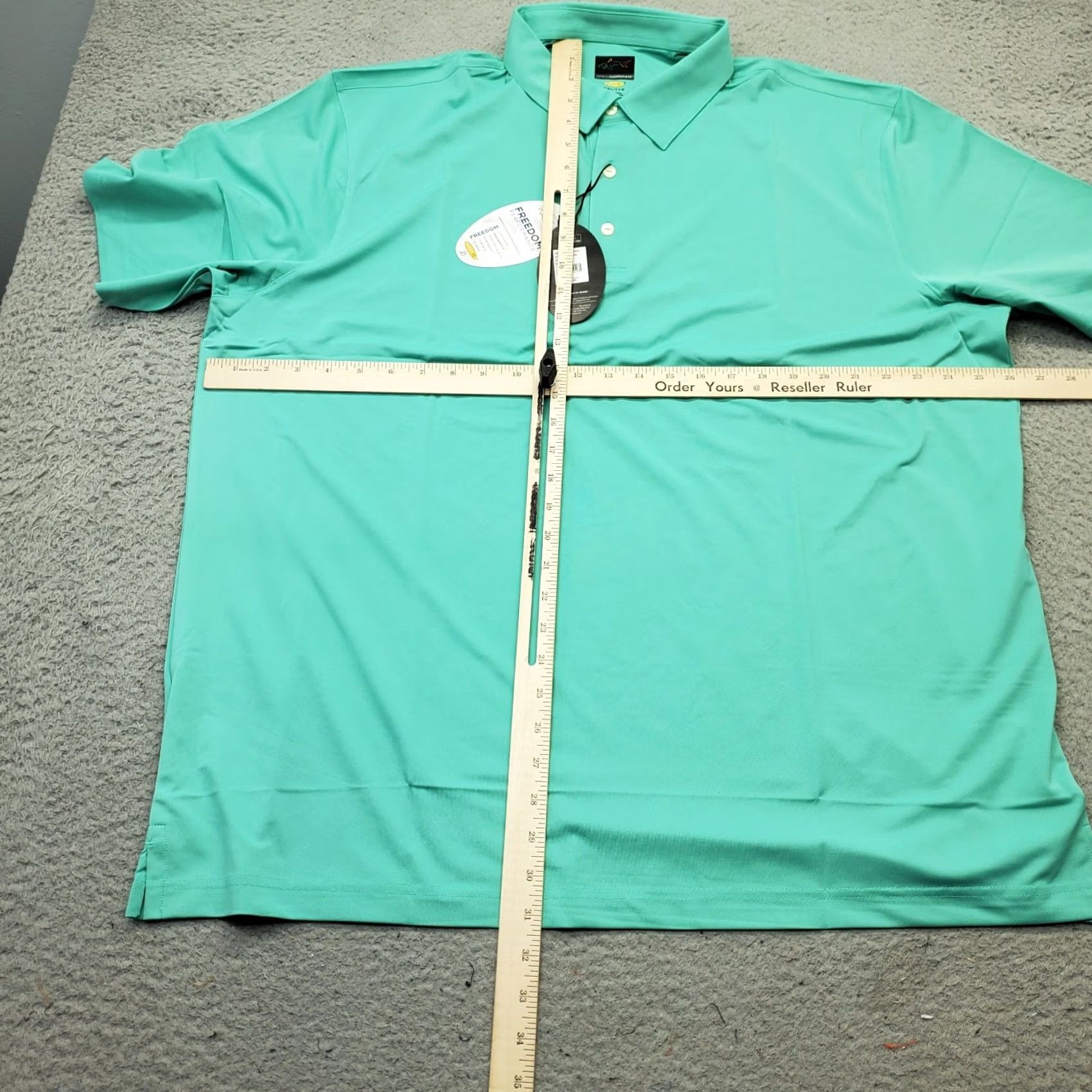 Vintage Greg Norman Performance Polo Shirt Mens XXL Green Short Sleeve Play Dry Polo Size US XXL / EU 58 / 5 - 3 Thumbnail