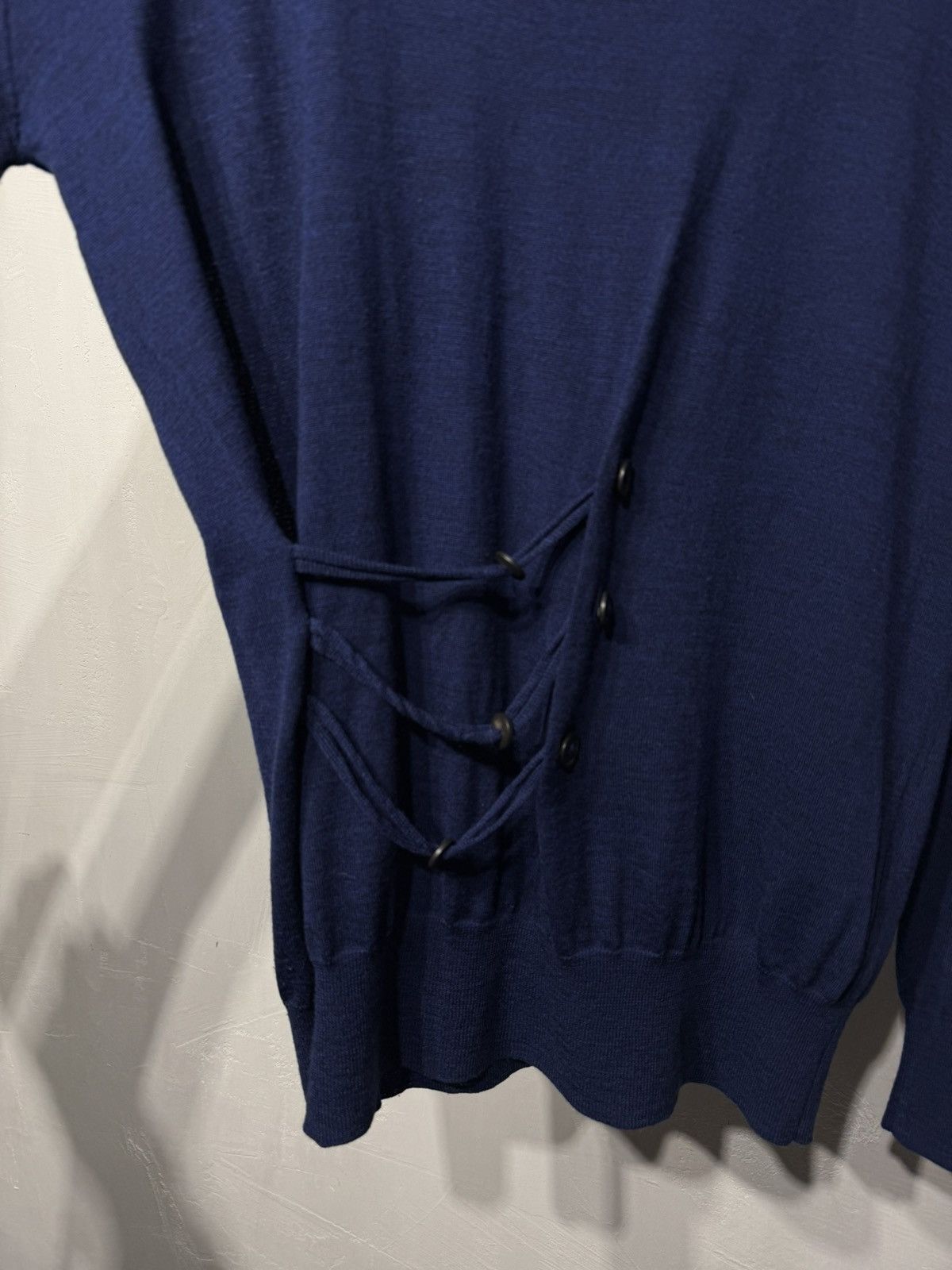 A.F. Vandevorst Vintage A. F. VANDEVORST Asymmetric Merino Wool Sweater Top Size ONE SIZE - 2 Thumbnail