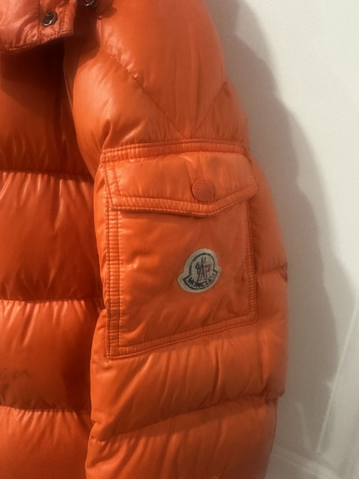 Moncler Moncler Orange Maya Bubble Jacket Size US XL / EU 56 / 4 - 2 Thumbnail